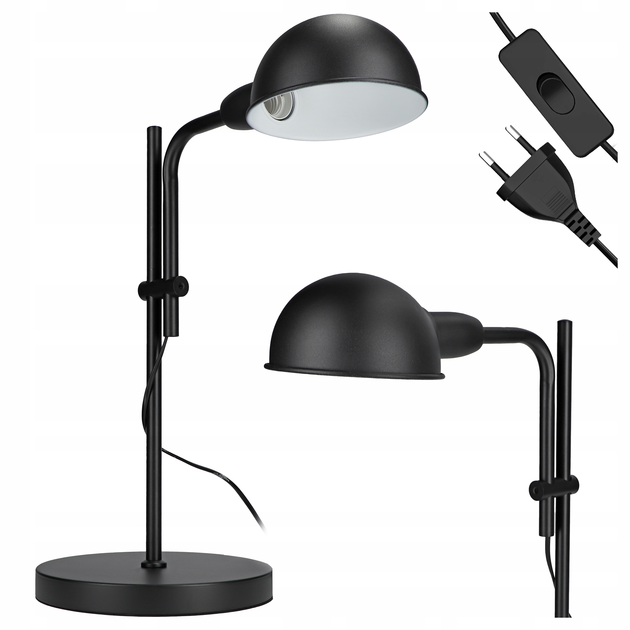 Lampka Na Biurko Biurkowa Led Nocna Do Sypialni Czytania E27 Włacznik