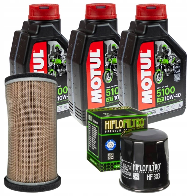 Servisný set Kawasaki ER500 Twister ER5 ER-5 97-06 olej Motul filtre