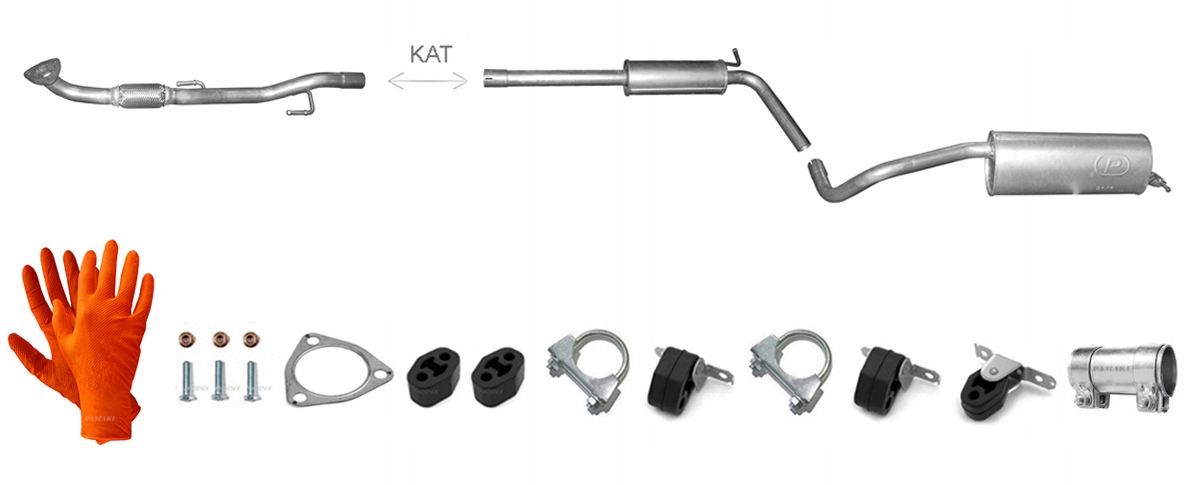 Seat Ibiza 1.4i 63 kW (od 2010) Hatchback Coupe Kombi Výfukový Systém