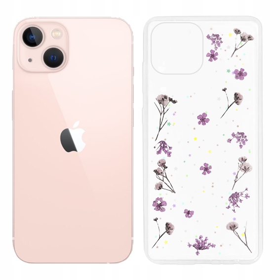 

Etui Pokrowiec Case Kwiaty do Apple Iphone 13 Mini