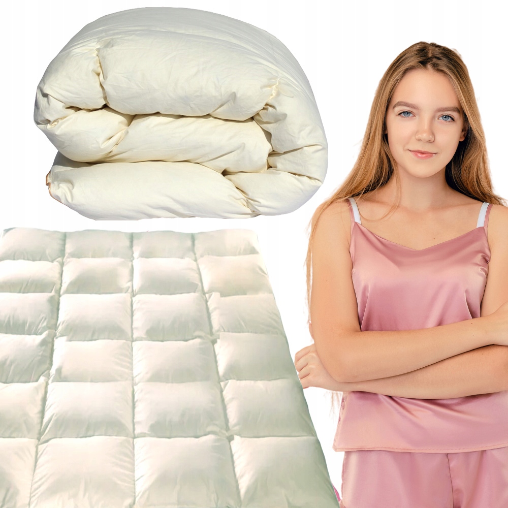 Prírodná páperová prikrývka husacie páperie 140x200 teplá