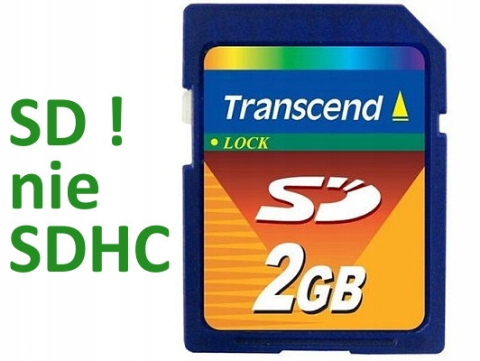 Transcend 2 Gb paměťová karta Sd 2 Gb – ne Sdhc!
