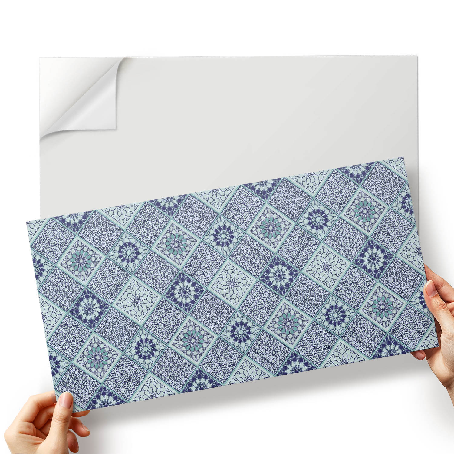 Vinylové Pvc dlaždice Geometrické vzory v mozaikové kompozici 10x40x20 cm