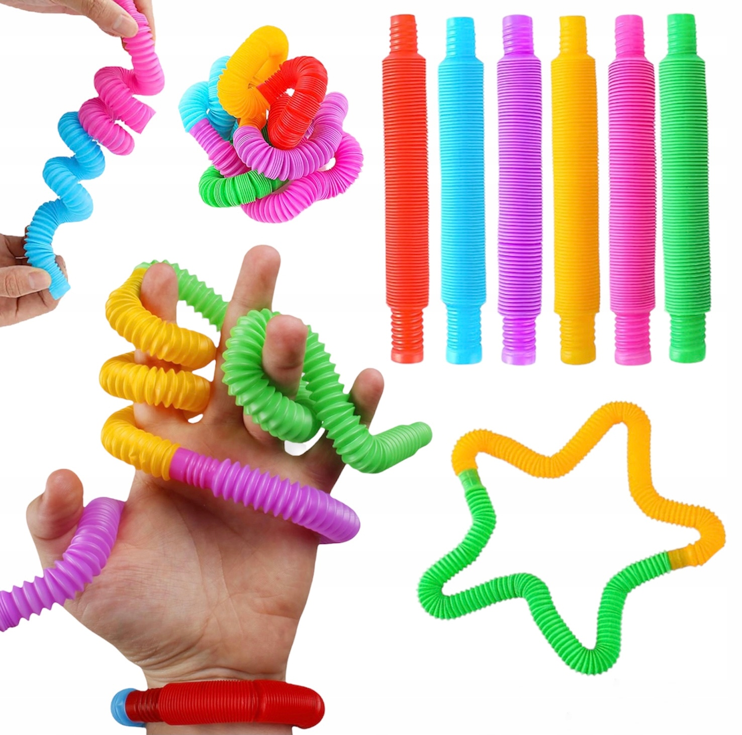 POP TUBE RURKI ANTYSTRESOWE ROZIĄGLIWE TUBY RURY