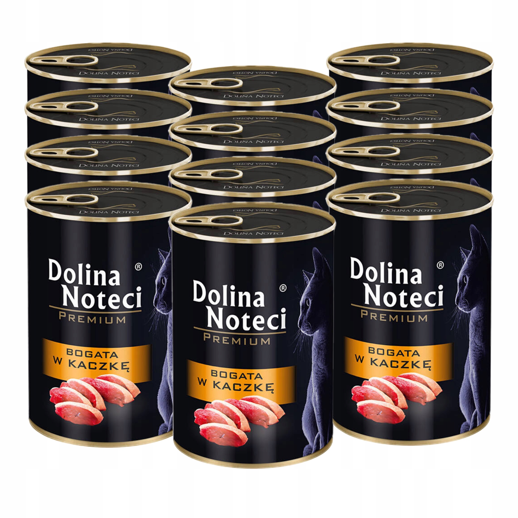 Levně Dolina Noteci Premium Krmivo mokré pro kočky konzerva Set 12x400g Kachna