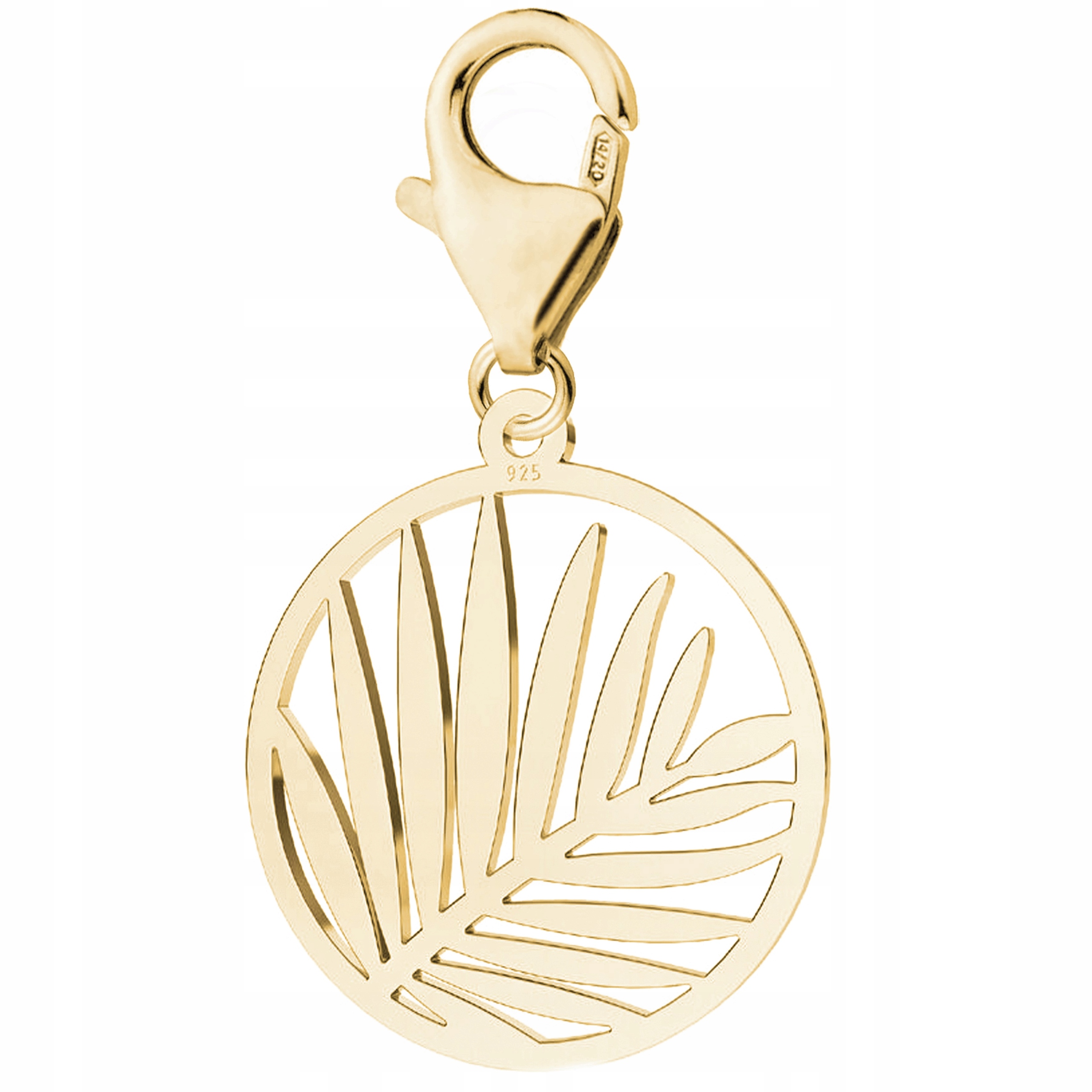 Zlatý přívěsek Palmové listy stříbro 925