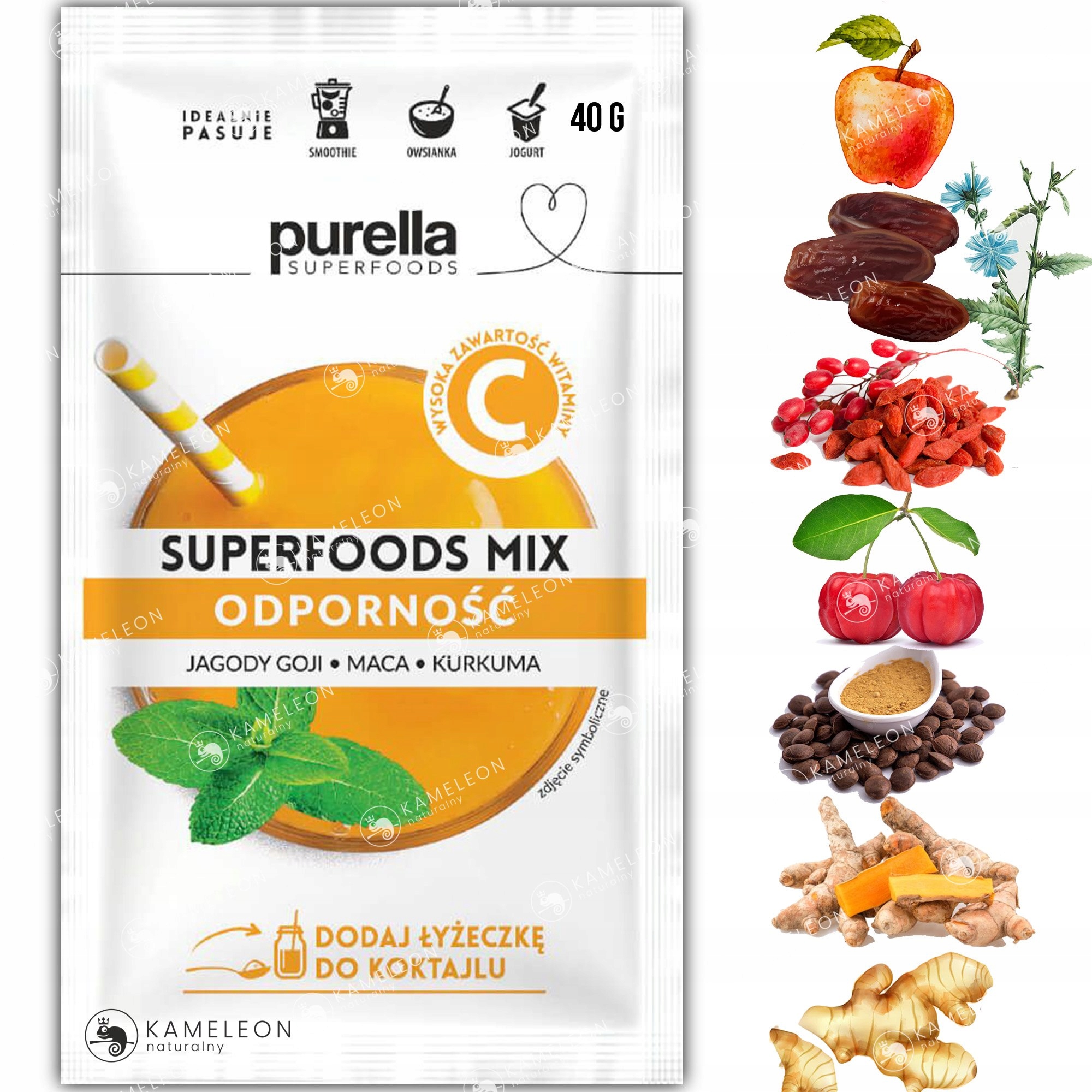PURELLA Superfoods MIX 5szt ZESTAW D KOKTAILI 200G Marka Purella Superfoods