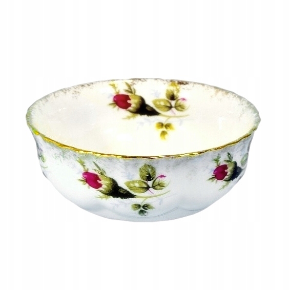 

B013 Salaterka 8 cm Złocona Róża Iwona Porcelana