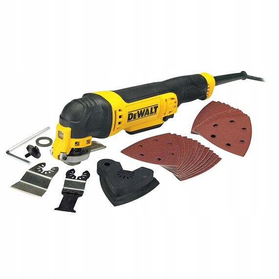 DeWalt DWE315 oscilační multibruska 300W, 28ks příslušenství, krabice