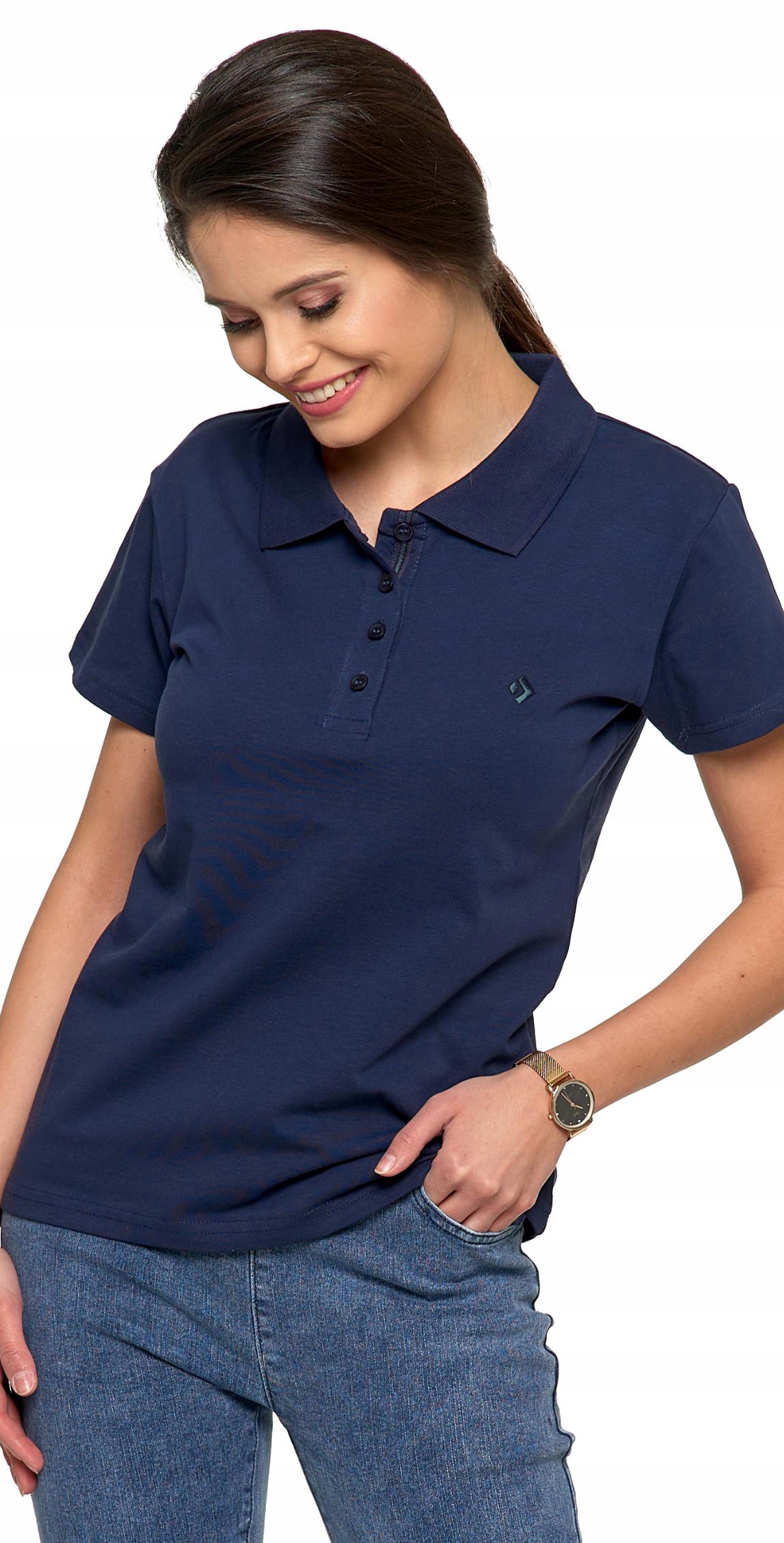 KOSZULKA POLO damska Moraj modna polówka bawełniana T-SHIRT - XXL Rozmiar XXL