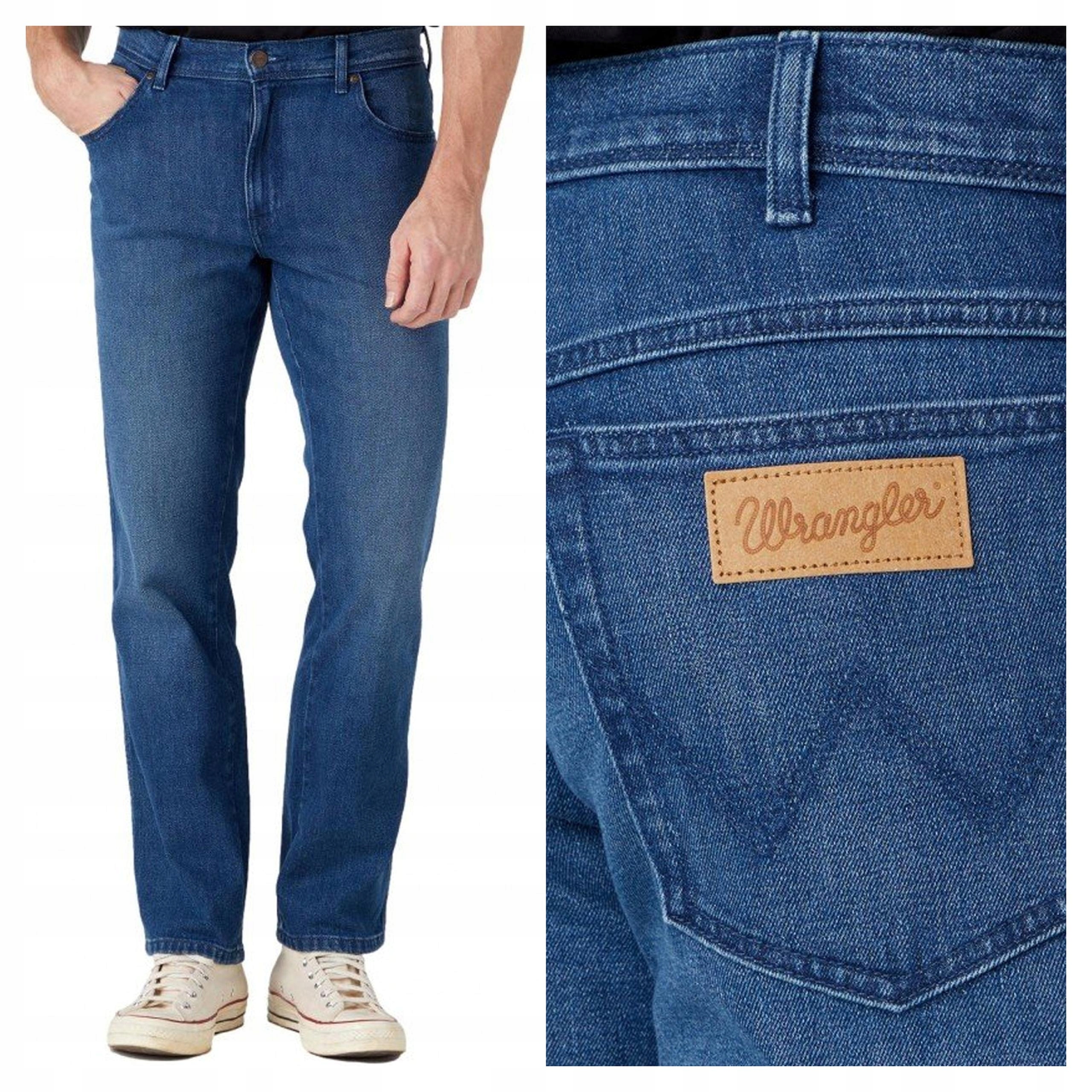 Pánské jednoduché džínové kalhoty Wrangler Texas 31/32