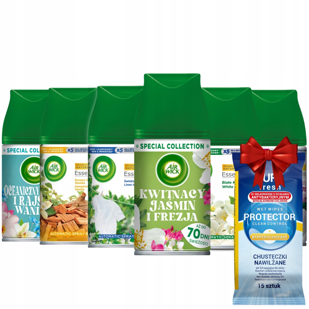 Air Wick Freshmatic Náplň do osvěžovače Náhradní sada MIX 250 ml x 6 Dárek