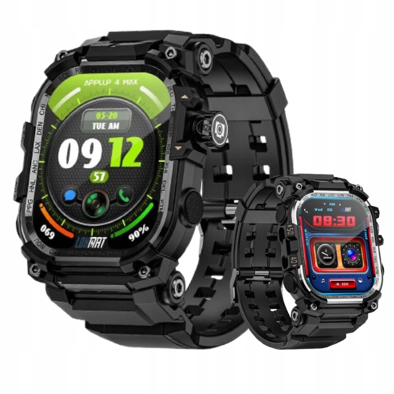 Smartwatch Hodinky Watch Gps Čierne Amoled Rozhovory Pro Športové Menu Pl Gt