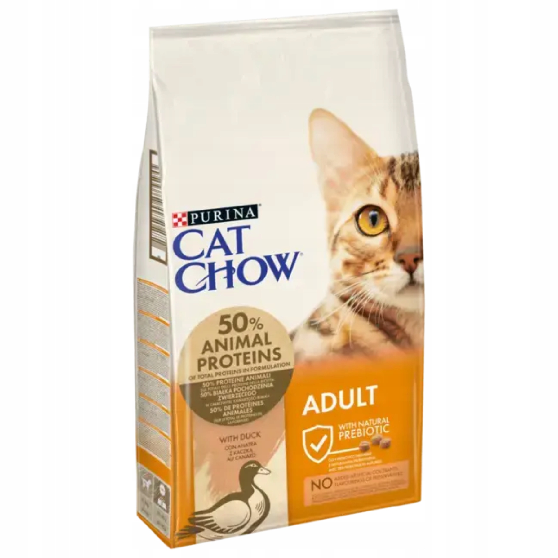 Levně Purina Krmivo suché pro kočky Cat Chow Adult 14 kg S kachnou