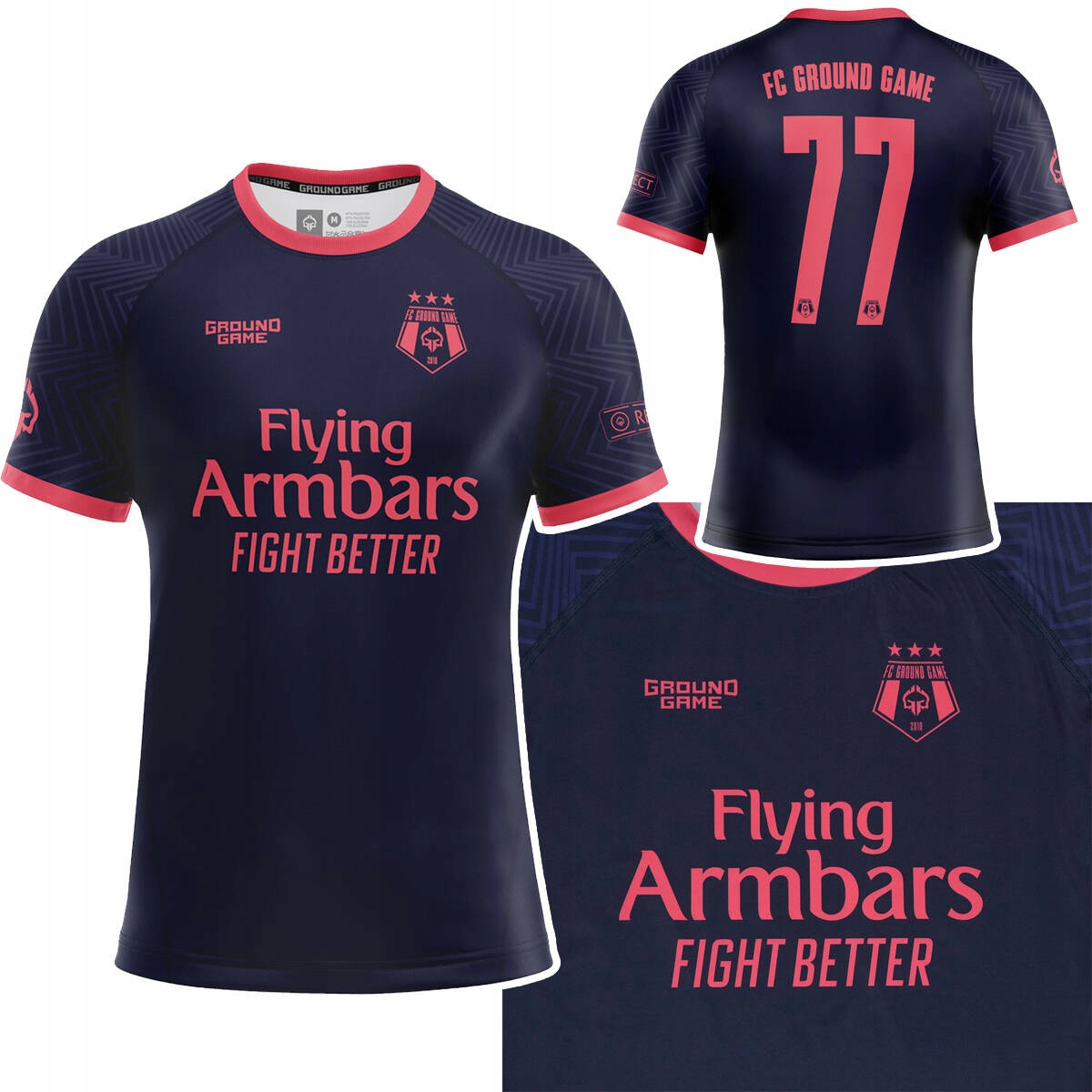 Rashguard z krótkim rękawem męski Ground Game Fc Armbar r. M