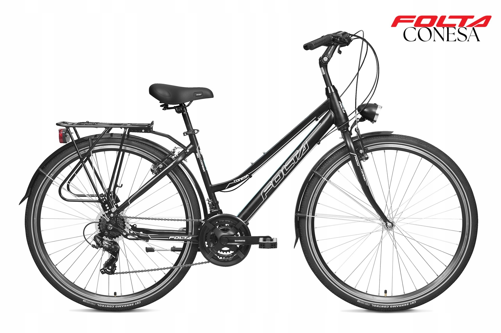 Rower Trekkingowy 28" Folta Conesa Rower Turystyczny Black Osprzęt Shimano