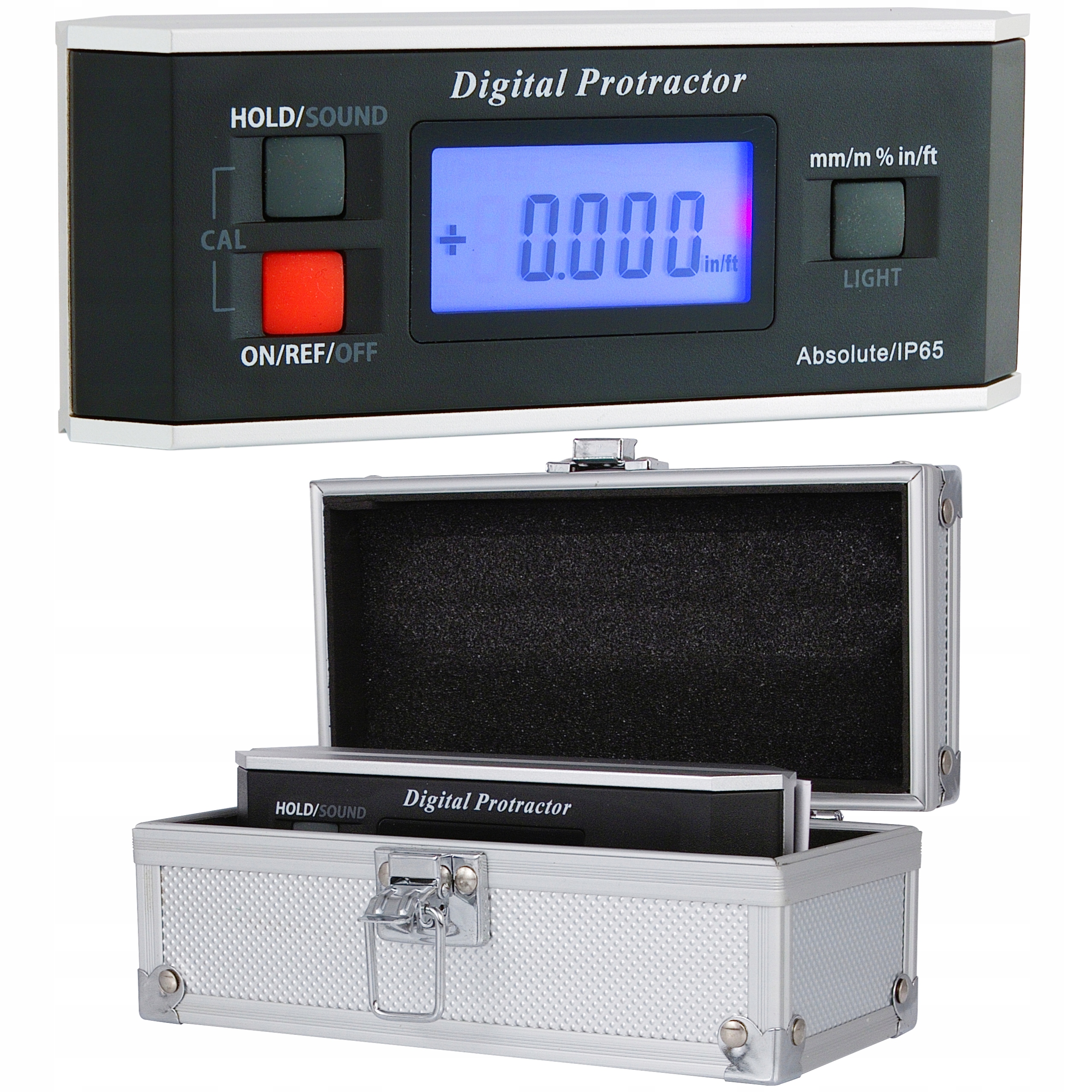 Digitální vodováha 360 stupňů pro měření sklonu a úhlů Mini 150