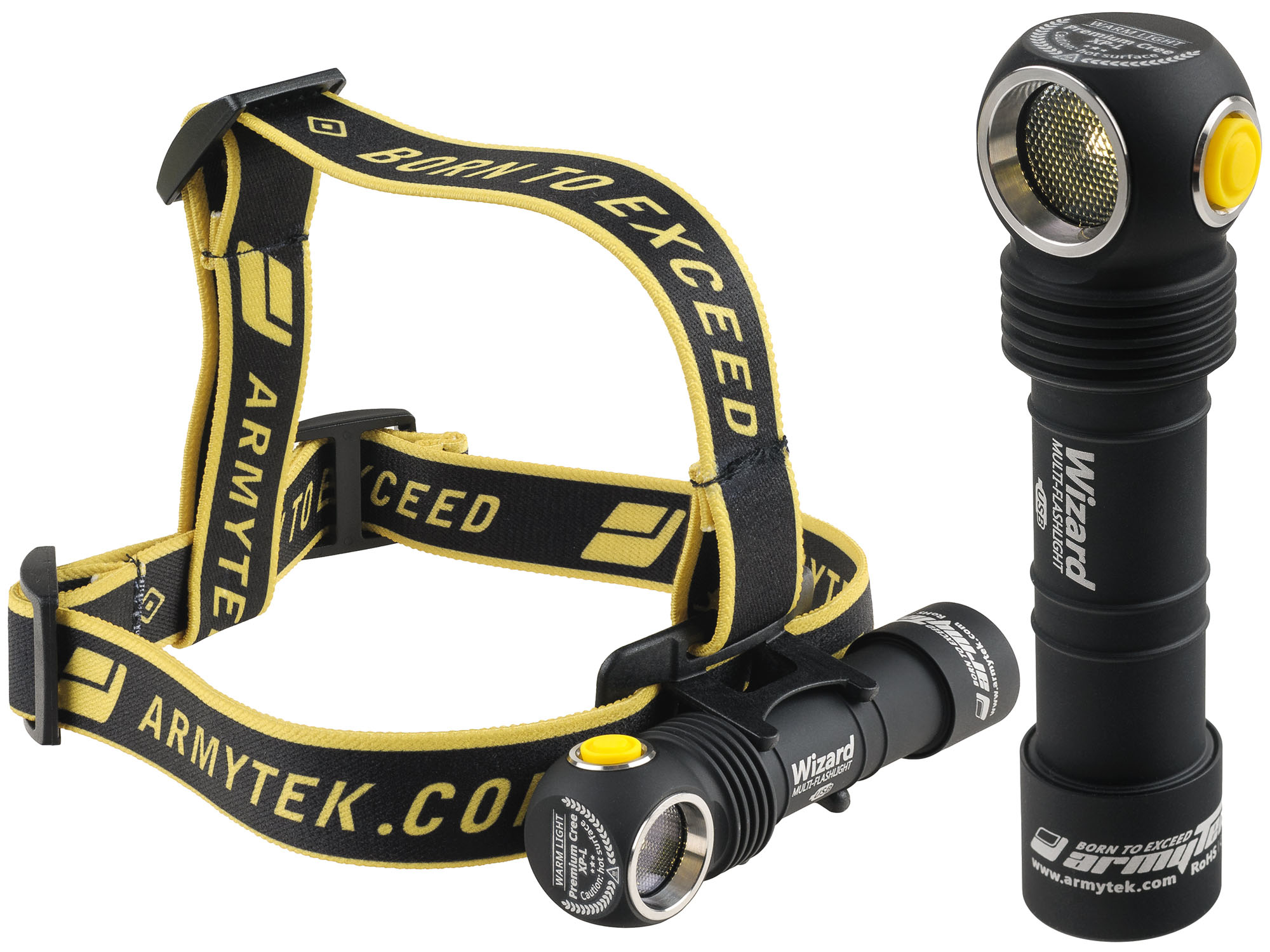 Налобный фонарь WIZARD Cree XP-L Warm 1120LM + AKU