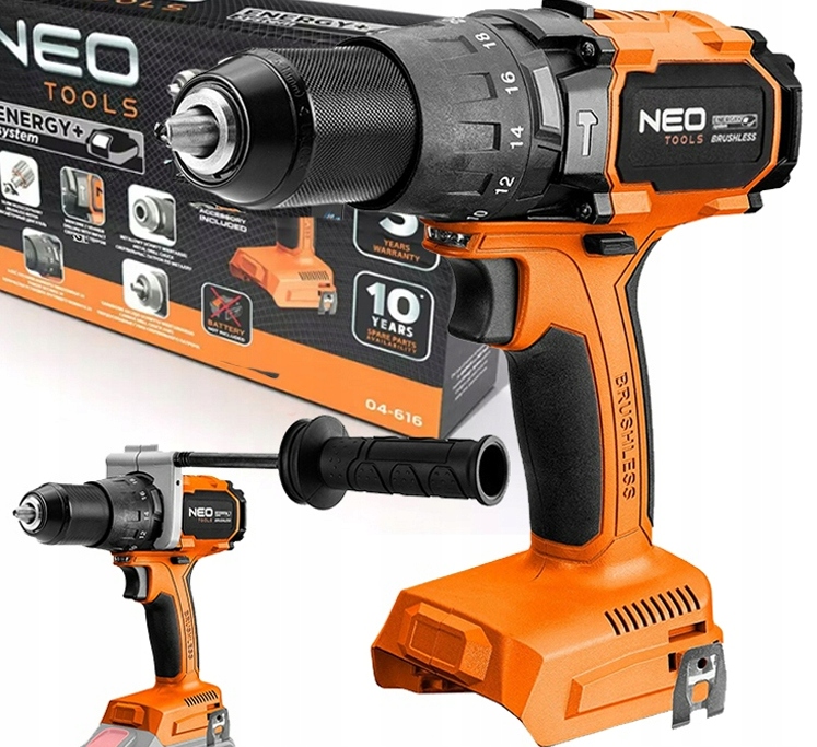 Aku Vrtačka S Příklepem 100 Nm Energy+ Neo Tools