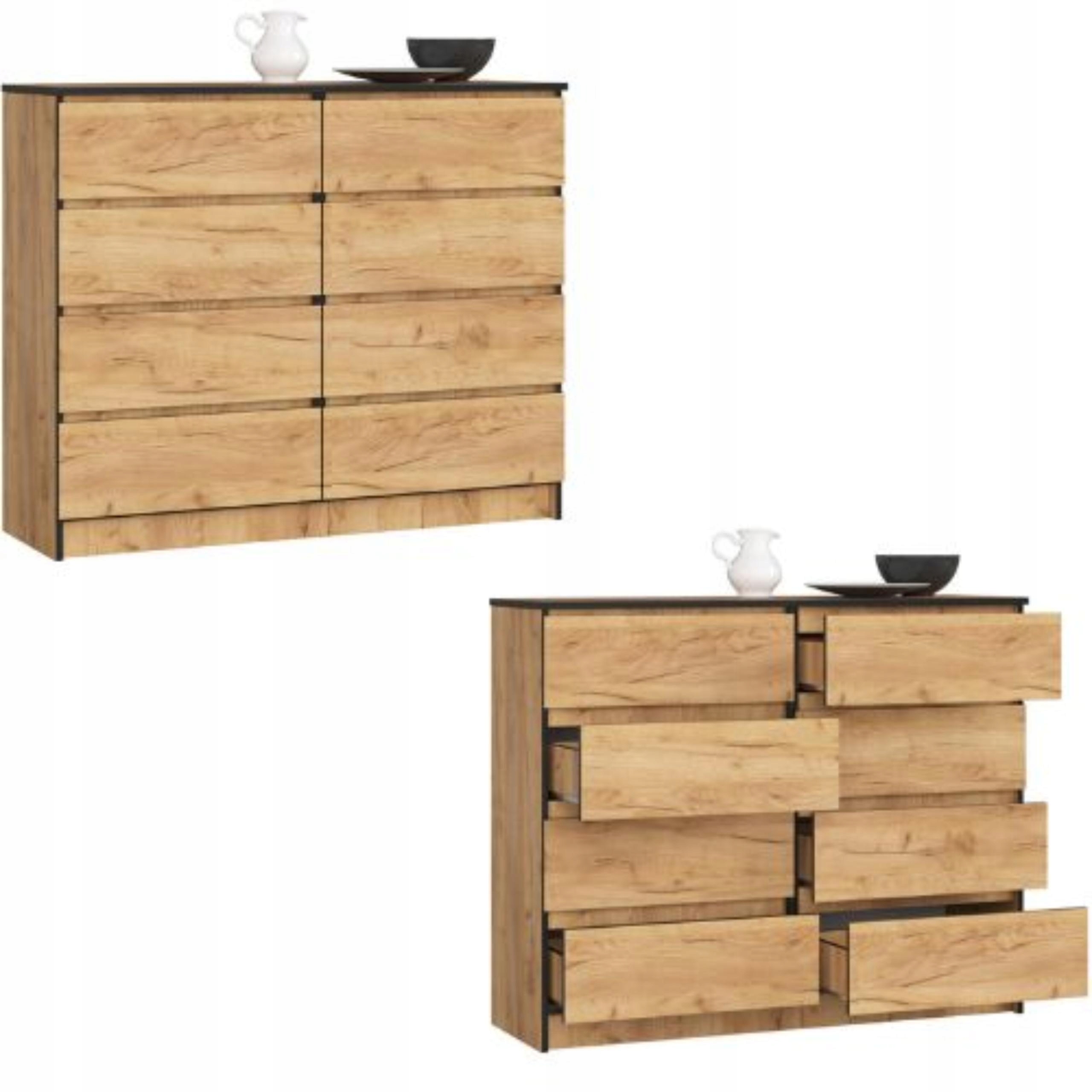 Komoda, skrinka K120 8 craftových zásuviek Akd