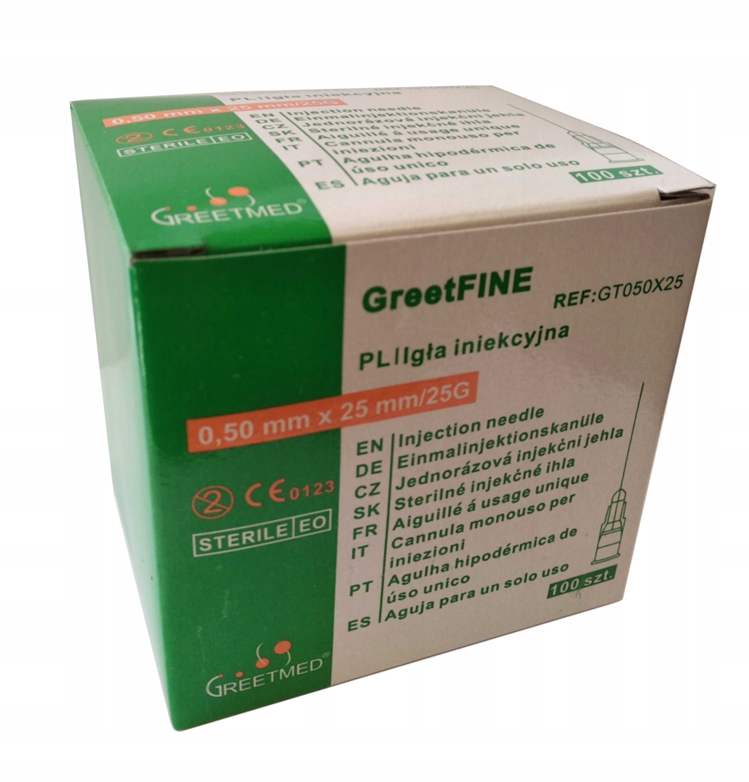 

Igły Iniekcyjne GreetFINE 0,5x25 100 szt.