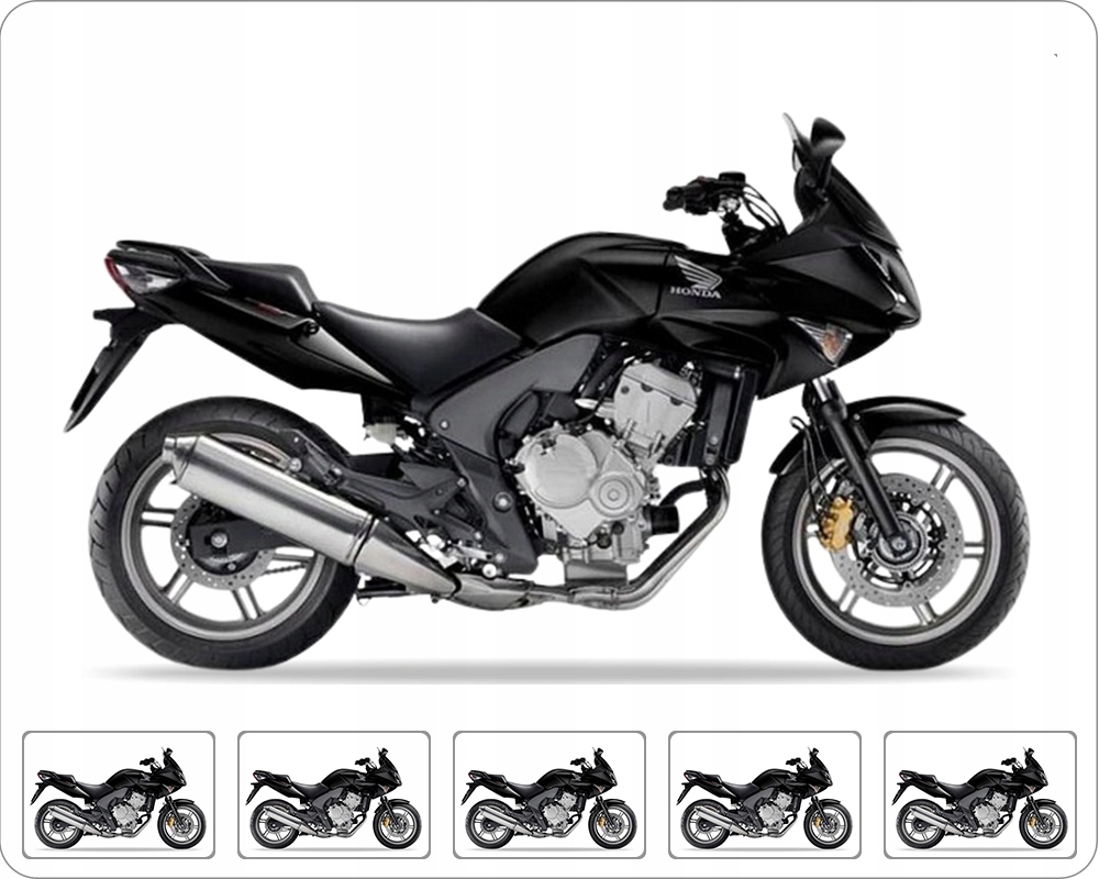 Samolepky Na Motocykl Juula Pro Honda Cbf 600 S 2007-2009 Černé NHA84