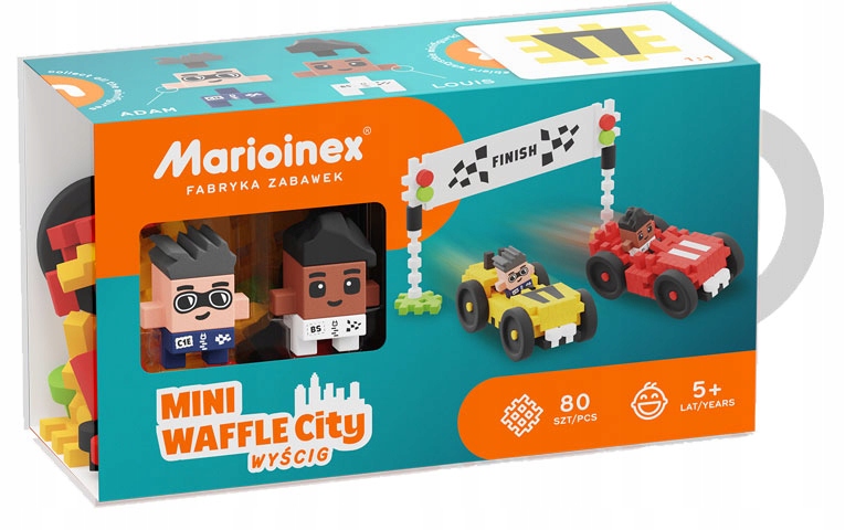 MINI WAFLE KLOCKI Wyścig 80 EL MARIOINEX Formuła 1 Marka Marioinex