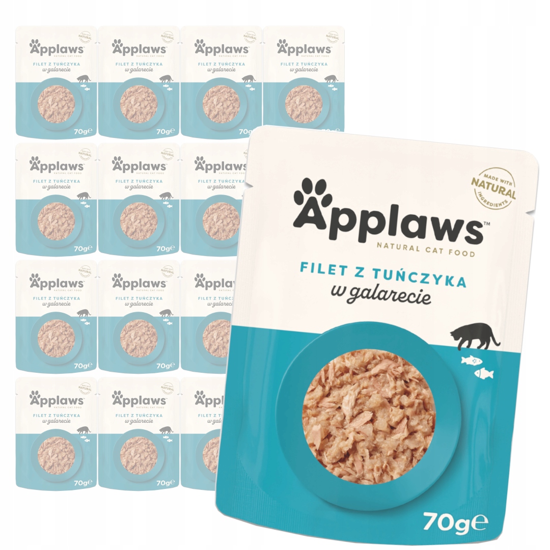 Levně Applaws Cat Mokré Krmivo Pro Kočky 16x70g Filé z tuňáka v želé