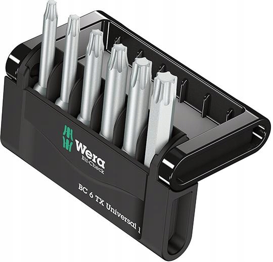

Zestaw grotów Bit-Check 6 Tx Universal 1 Wera