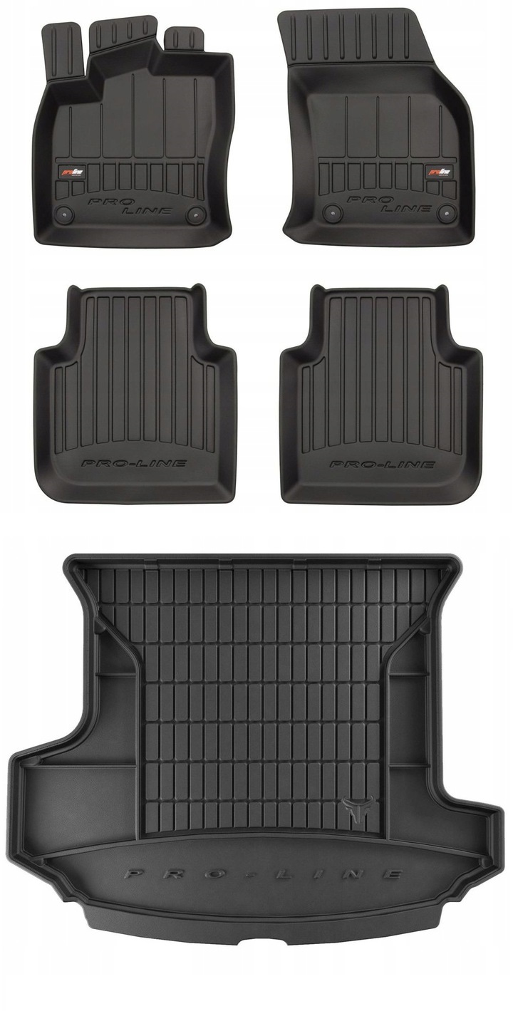 Set 3D gumové rohože Škoda Kodiaq 1 2016-2024 zw