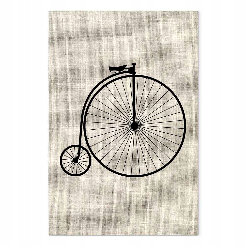 Obraz na plátně Obraz na plátně Grafika Vozidlo Bicykl Retro Vintage 40x60 cm