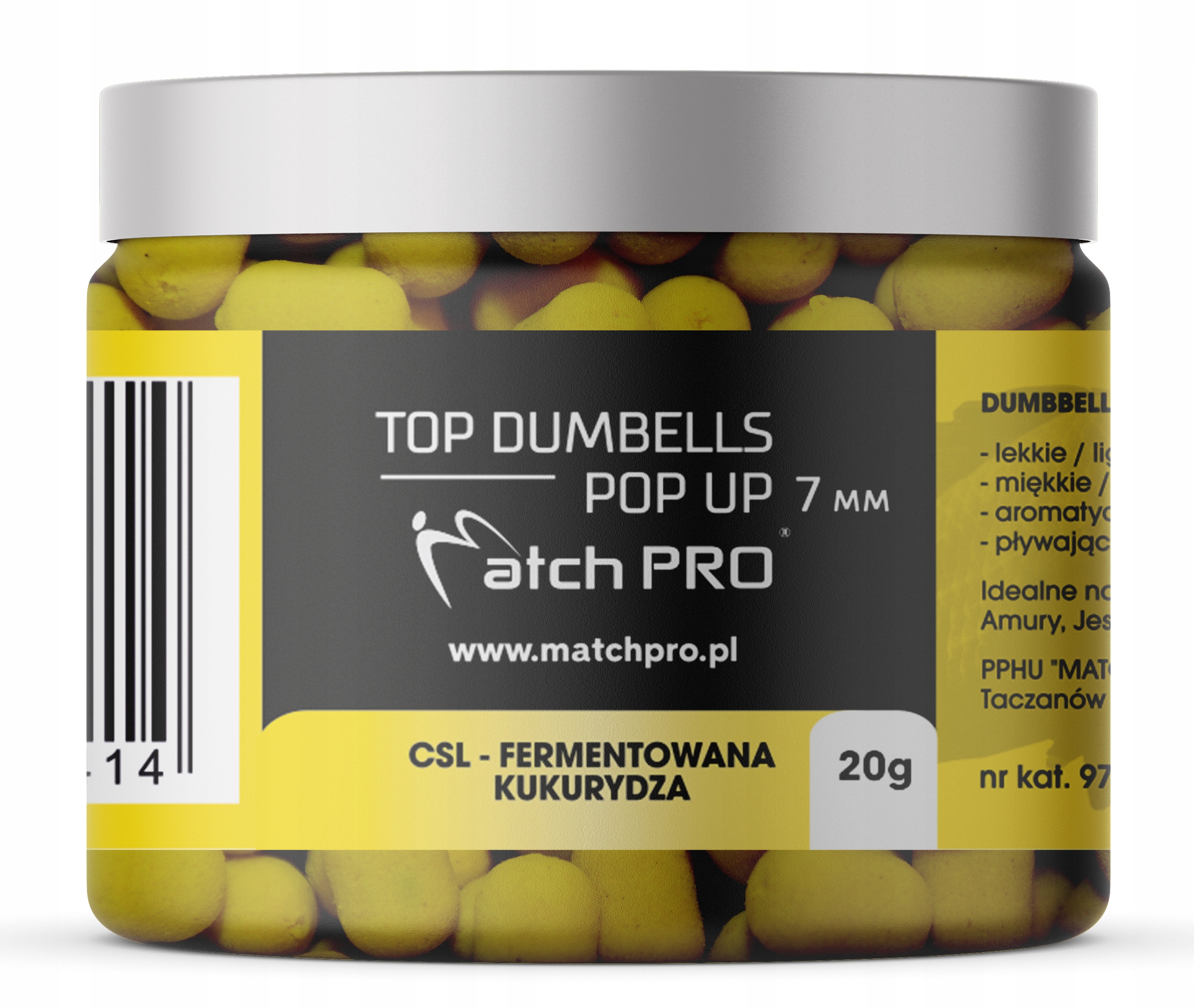 MatchPRO PRZYNĘTA TOP DUMBELLS POP UP CSL KUKURYDZA 7mm 20g PROMOCJA
