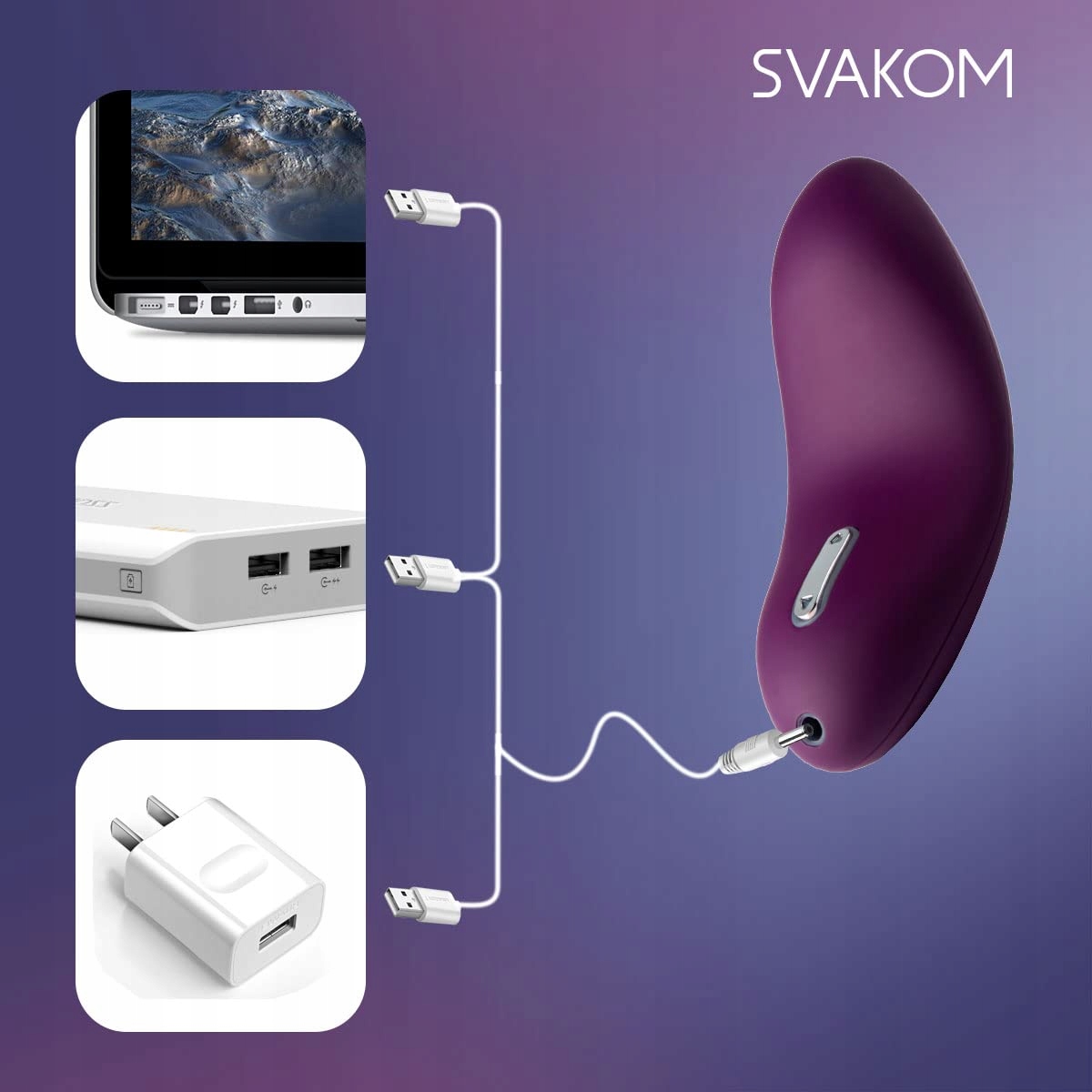 SVAKOM ECHO Wibrator Klitoris Masażer Z 25 Trybami Dla Kobiet i Par — miniatura 6