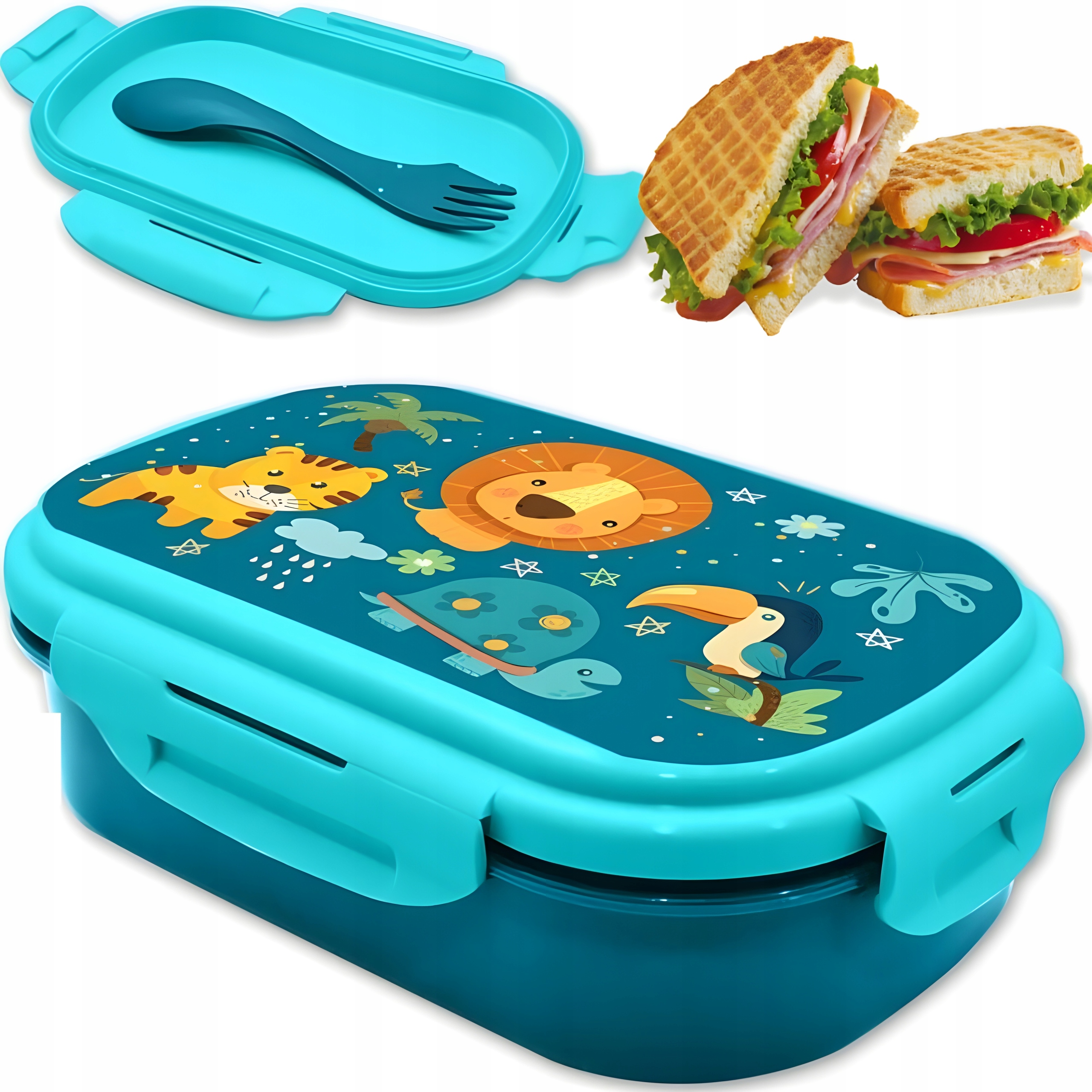 LUNCHBOX ŚNIADANIÓWKA ANIMALS ZOO DLA DZIECI
