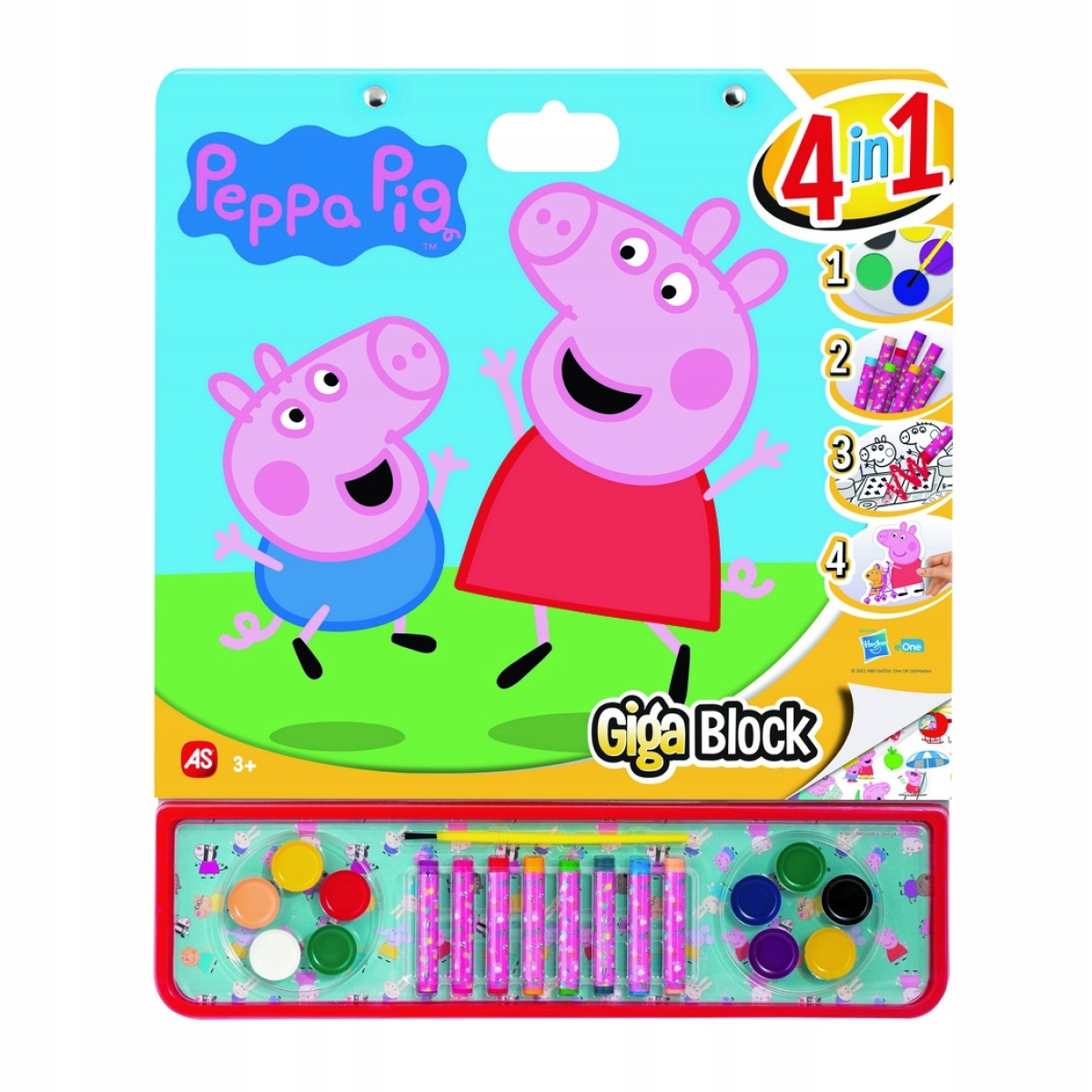 

18062735-AS duża kolorowanka Gigablock Peppa 3+