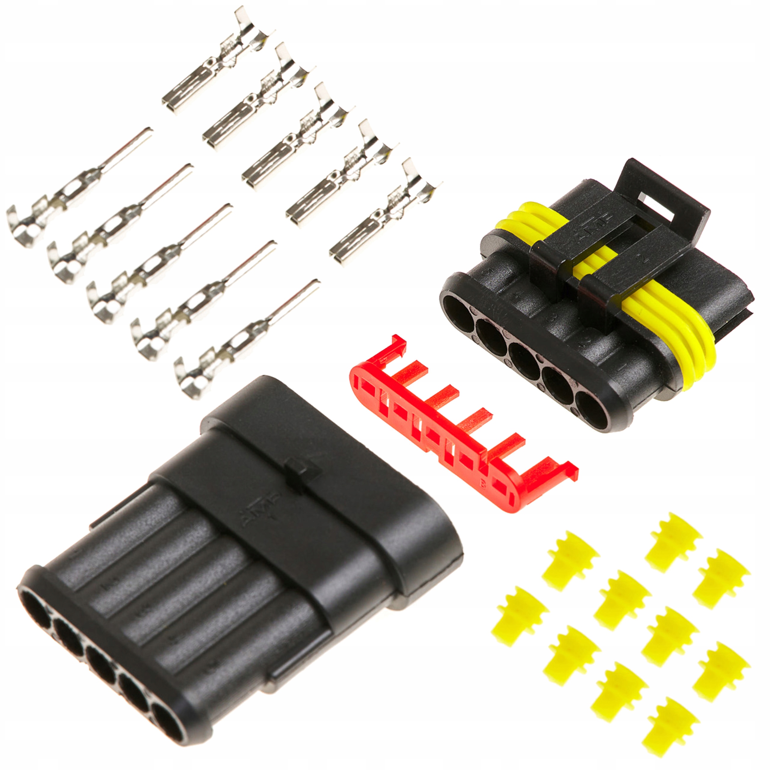 

Kostka Złącze Hermetyczne Superseal 5 Pin 1.5 mm2