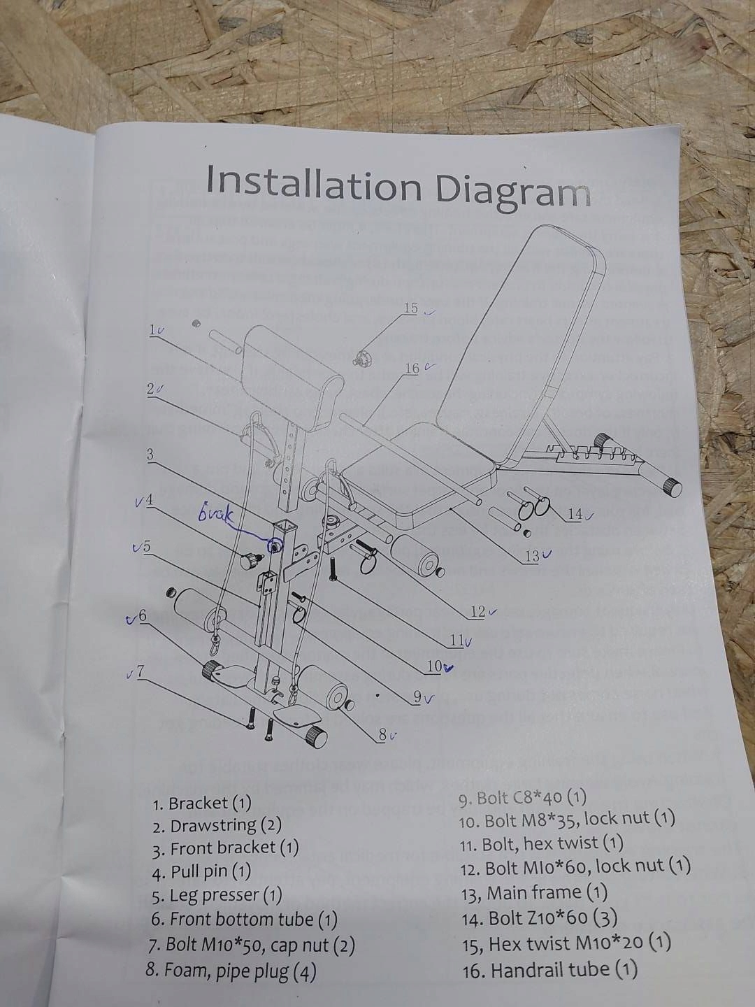 ŁAWKA TRENINGOWA DO ĆWICZEŃ ŁAWECZKA REGULOWANA SKŁADANA CITYSPORTS Model S1