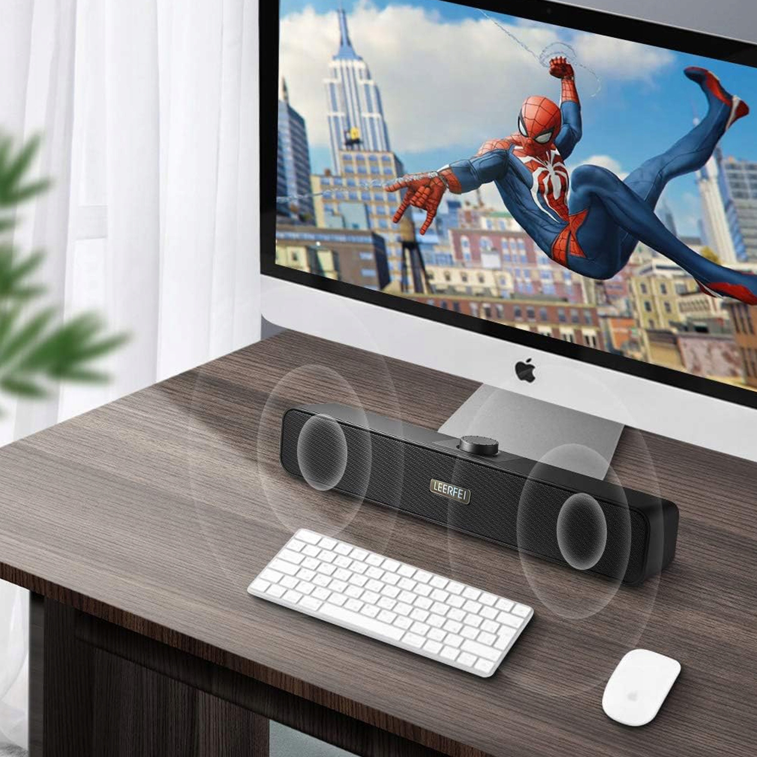 GŁOŚNIKI KOMPUTEROWE DO KOMPUTERA LAPTOPA PC USB MP3 5V MINI JACK 3,5 mm Model GŁOŚNIK SOUNDBAR