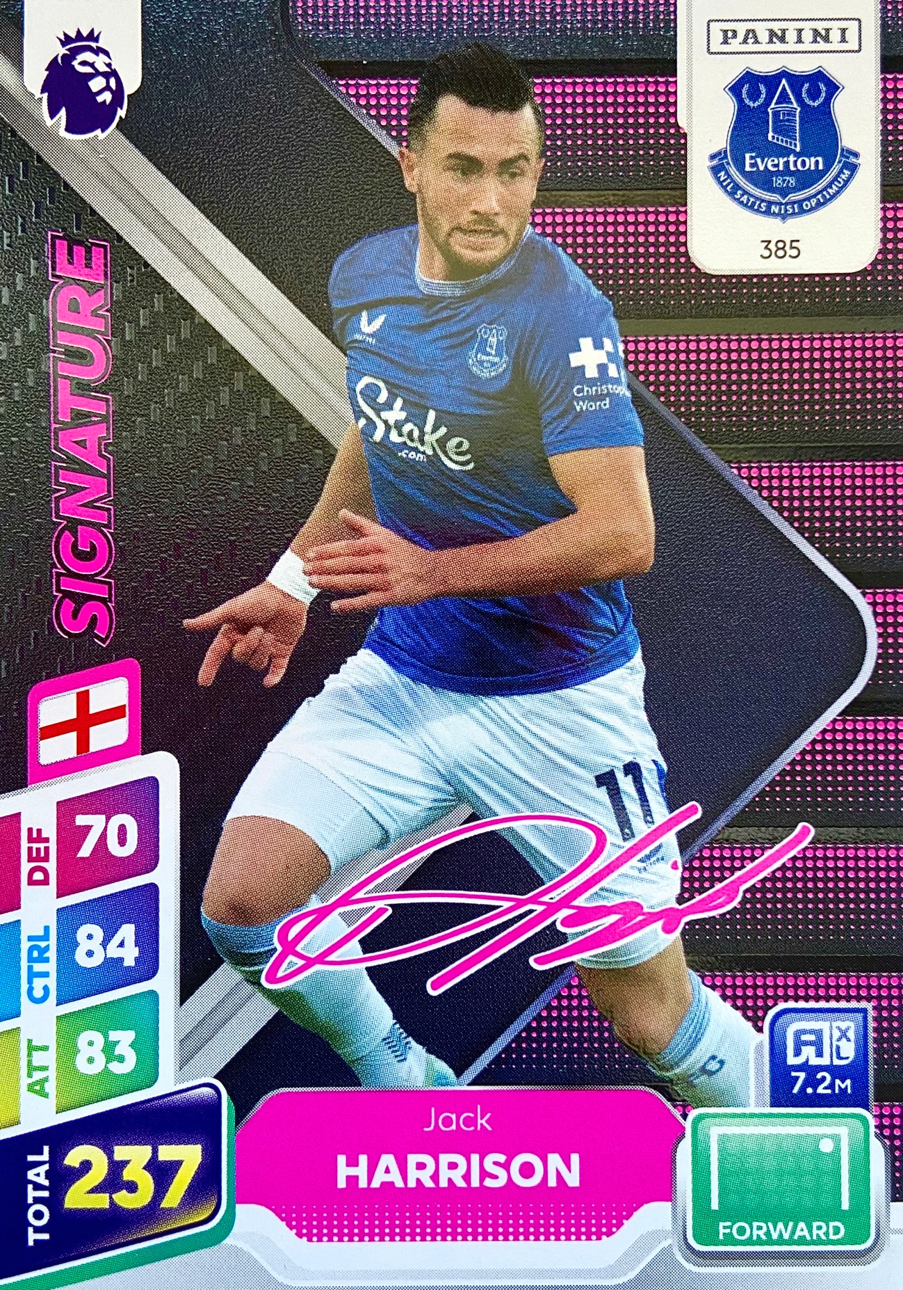 Premier League Plus 2025 Signature 385 Jack Harrison Everton
