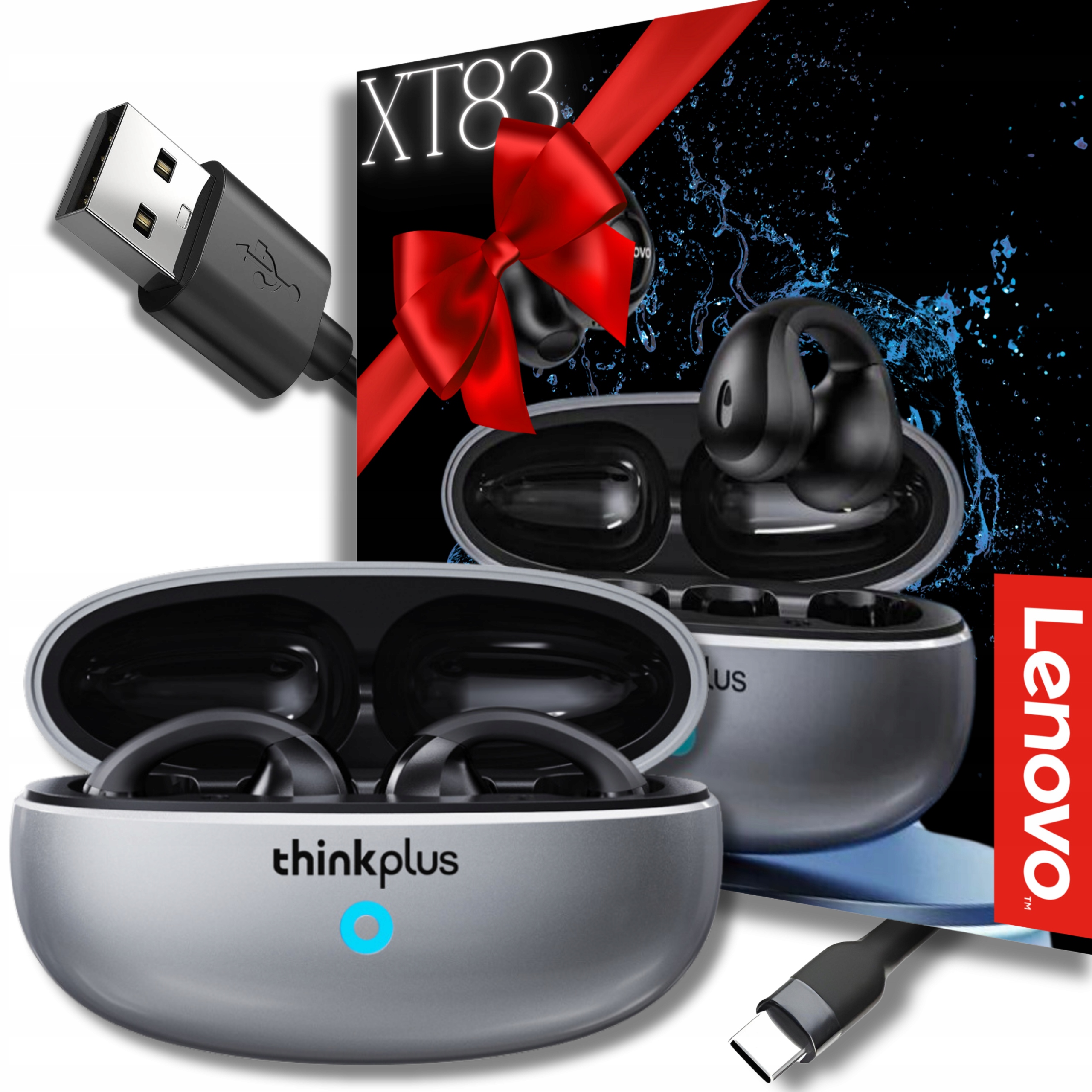 SŁUCHAWKI SPORTOWE BEZPRZEWODOWE LENOVO SŁUCHAWKI BEZPRZEWODOWE SPORTOWE