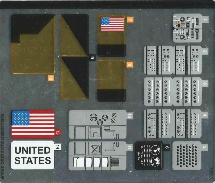 

Lego Naklejki Nasa Apollo 11 10266/65305/6279911