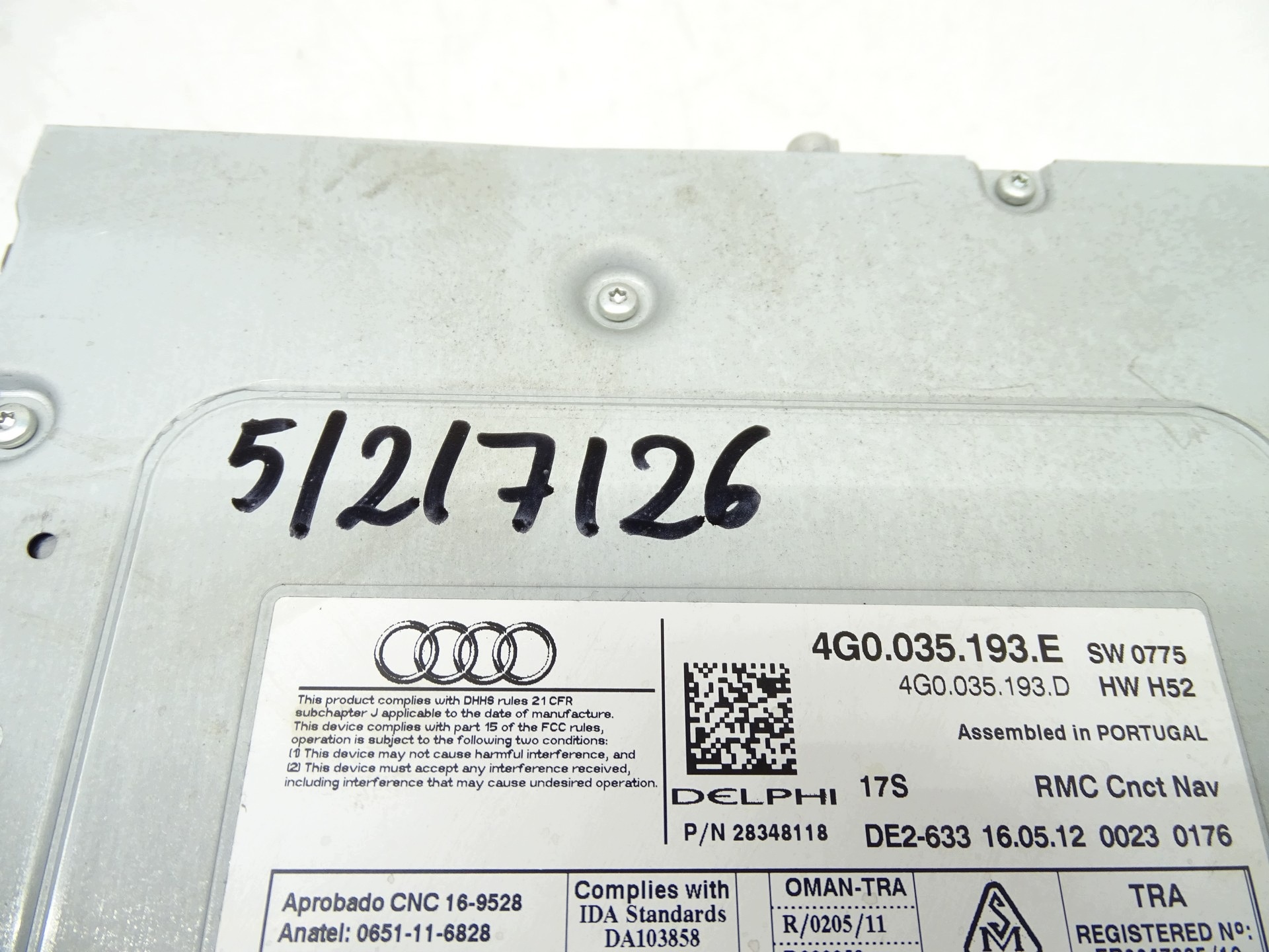 player navigation devices RMC AUDI A6 C7 4G0035193E