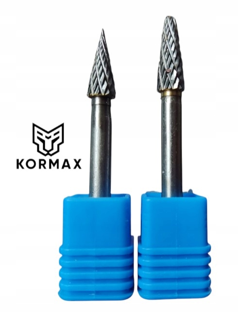 Rychlootáčkový frézovací rotační pilník 8 mm na kov s karbidem Set 2ks