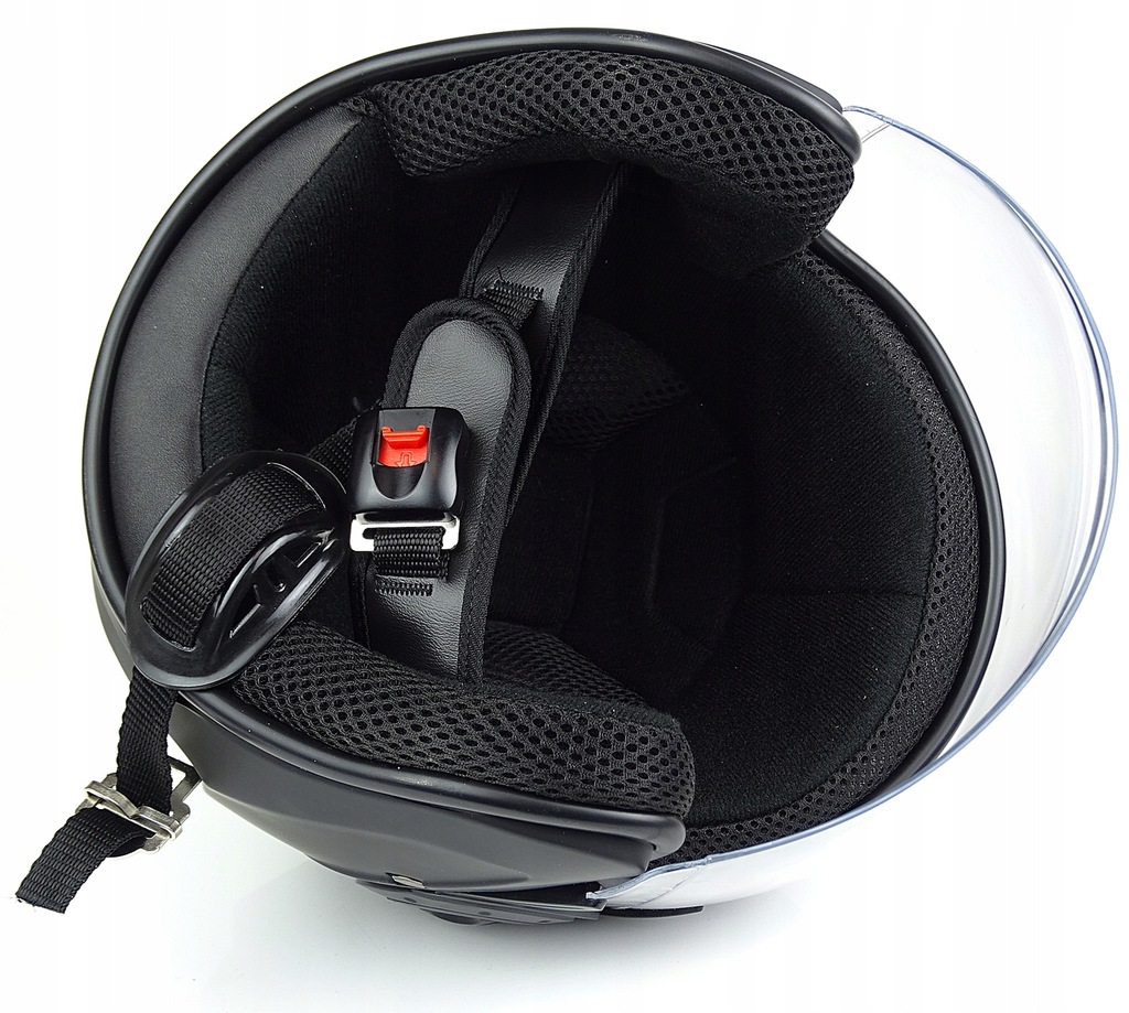 NOWY KASK Motocyklowy OTWARTY SKUTER MOTOR CHOPPER JET Czarny Mat Cruiser M Rozmiar M