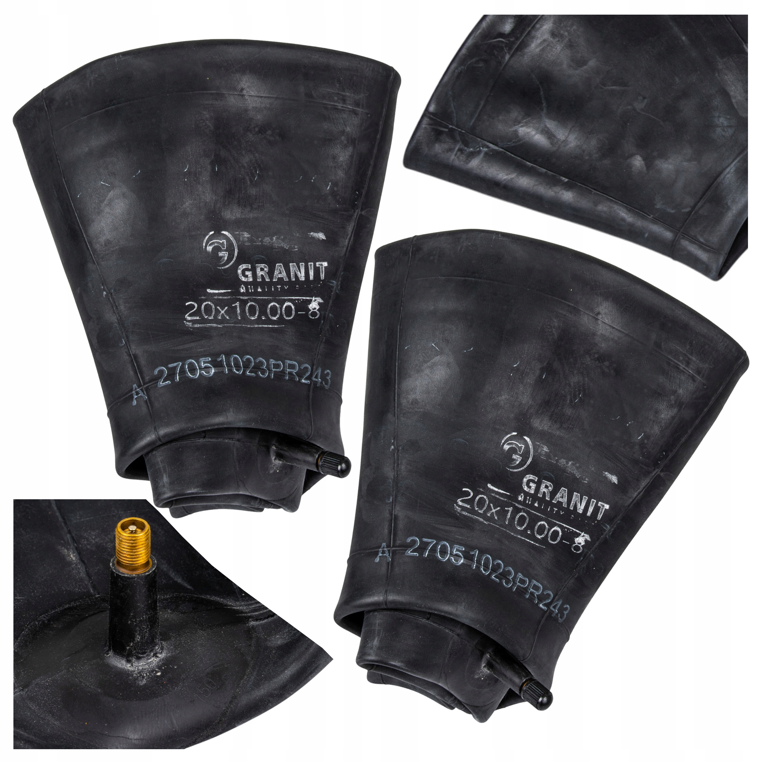 Dętki traktorka kosiarki 20x10.00-8 zawór prosty TR13 Granit