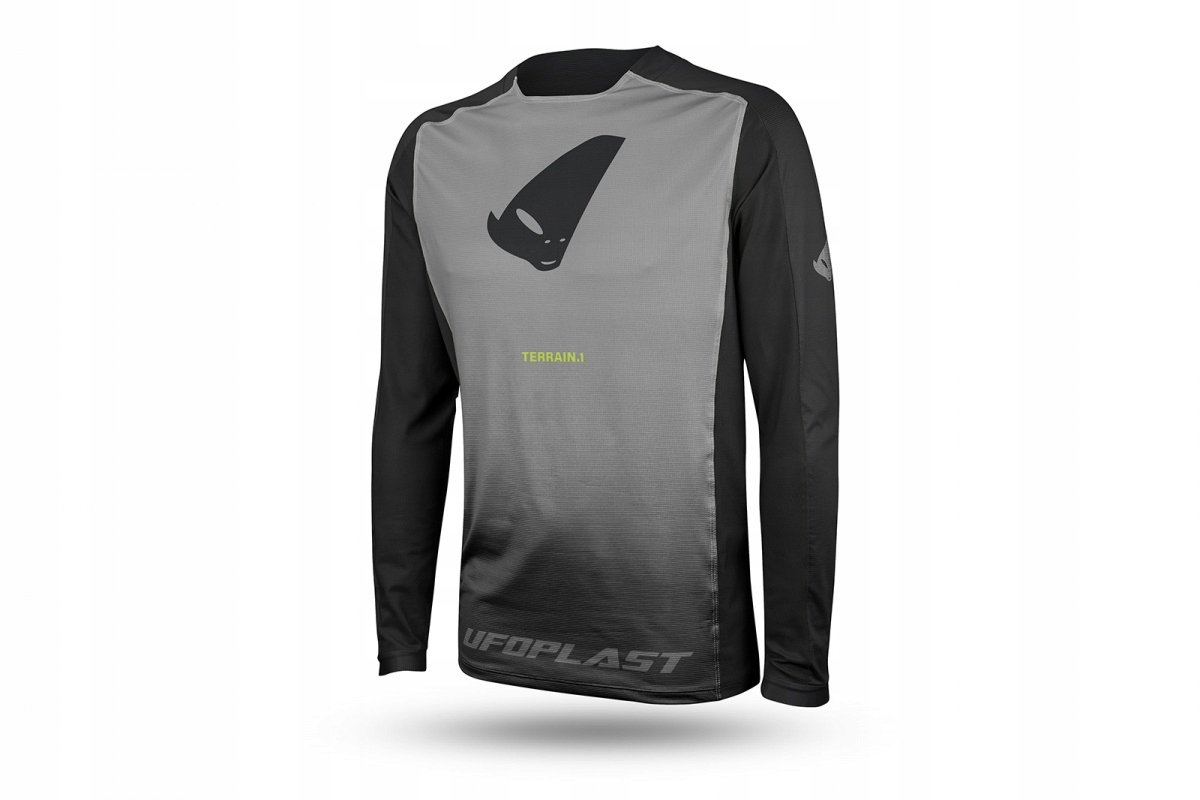 Ufo Cyklistické Tričko Mtb E-bike Terrain LV1 Jersey Sivá/čierna Veľkosť XL