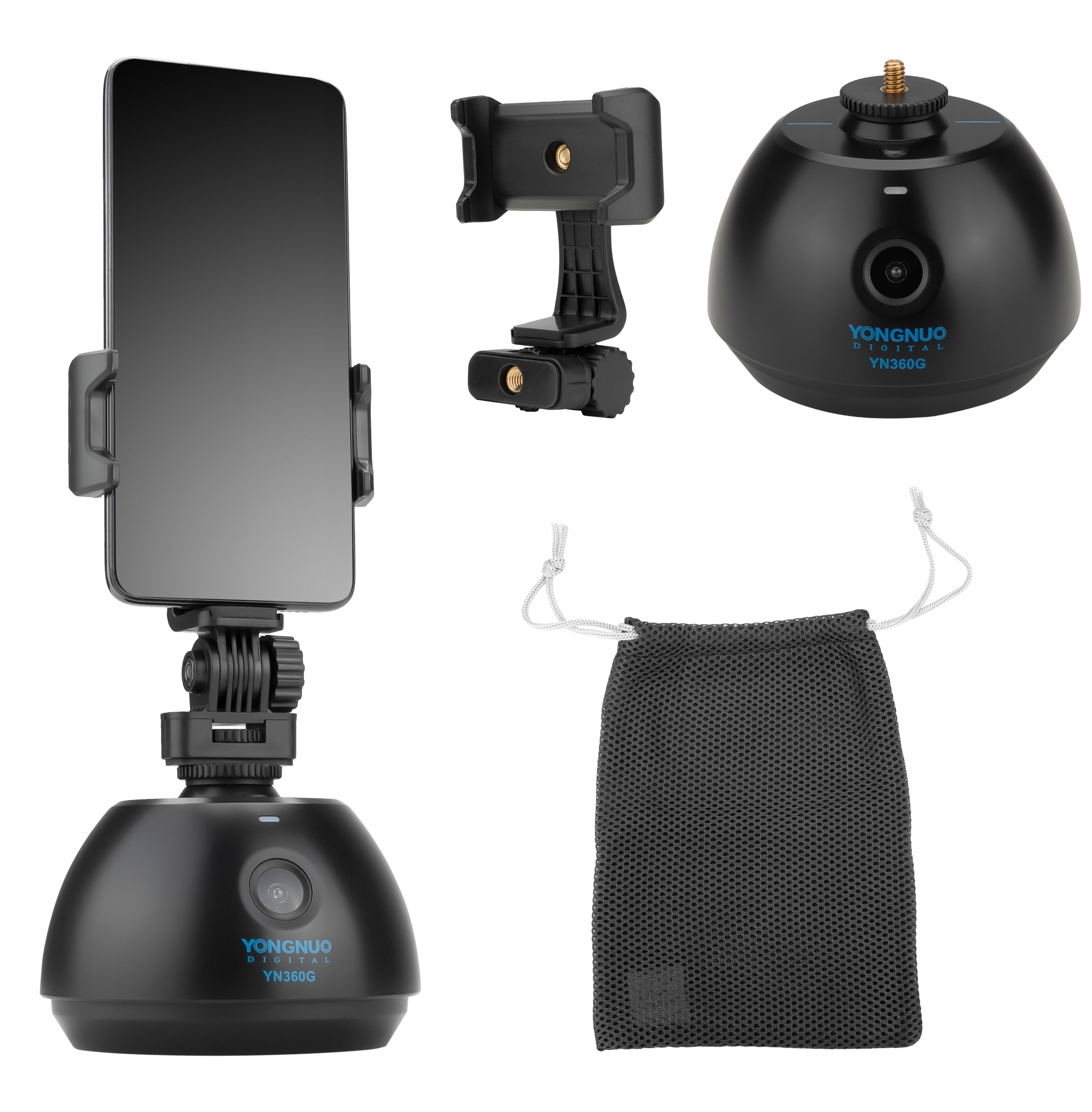 Hlavice Follow Yongnuo YN360G Černá Pro Stream Vlog