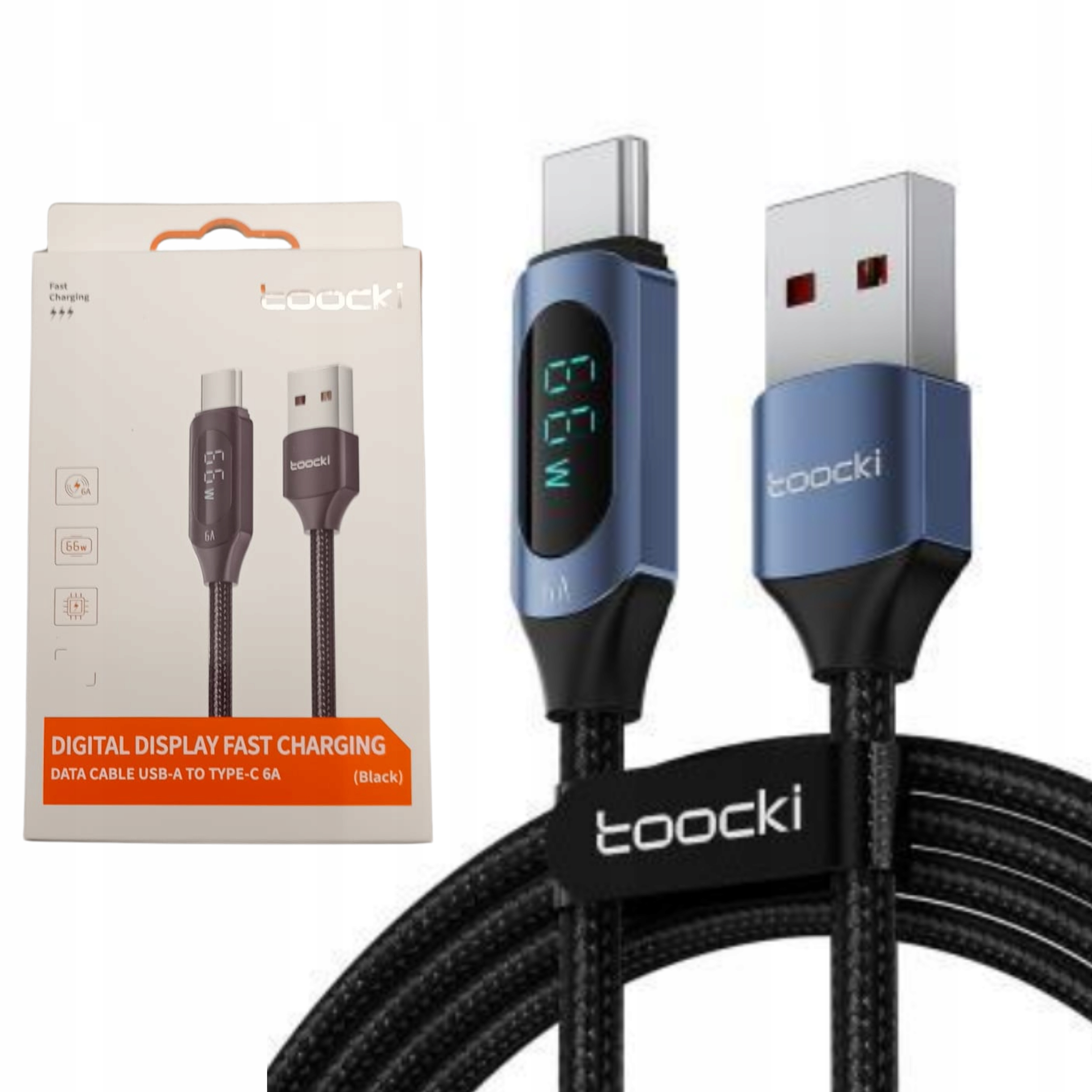 Kabel DIKOM USB - USB typ C 2 m czarny