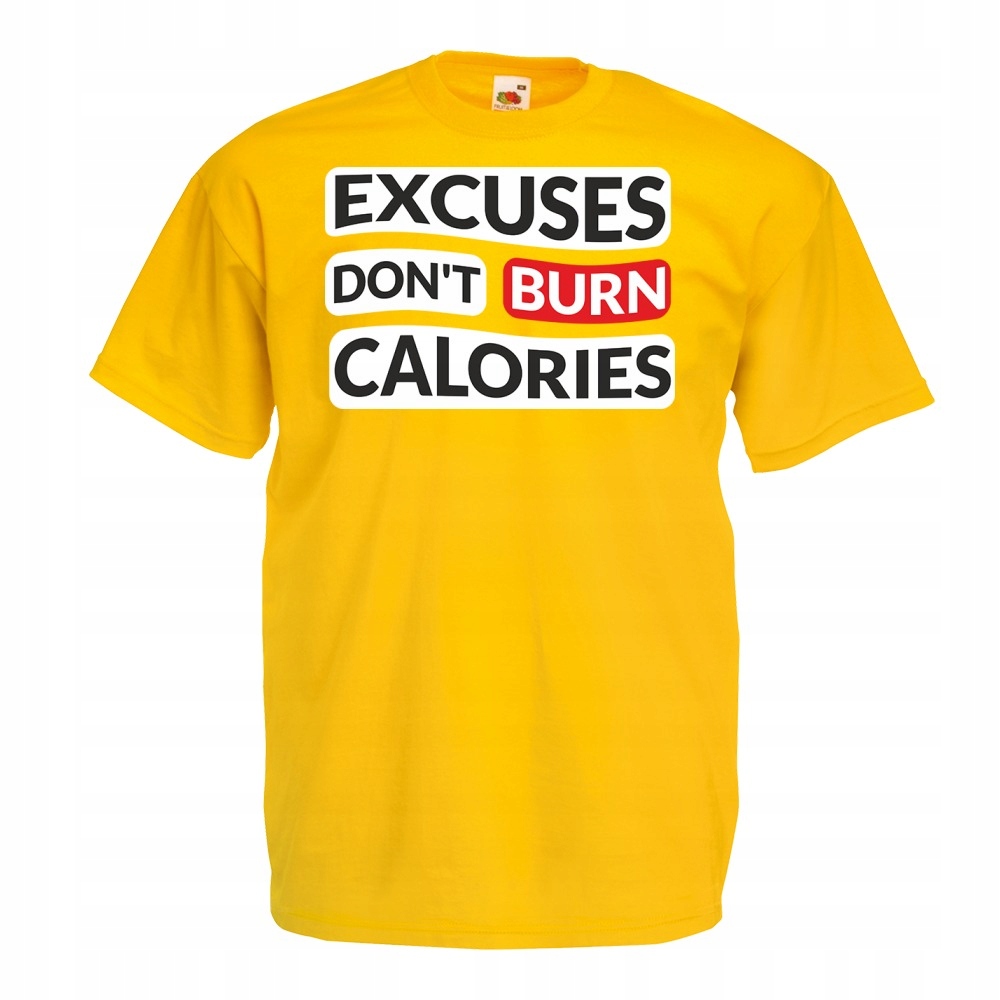

Koszulka sport siłownia zabawna fit XXL żółta