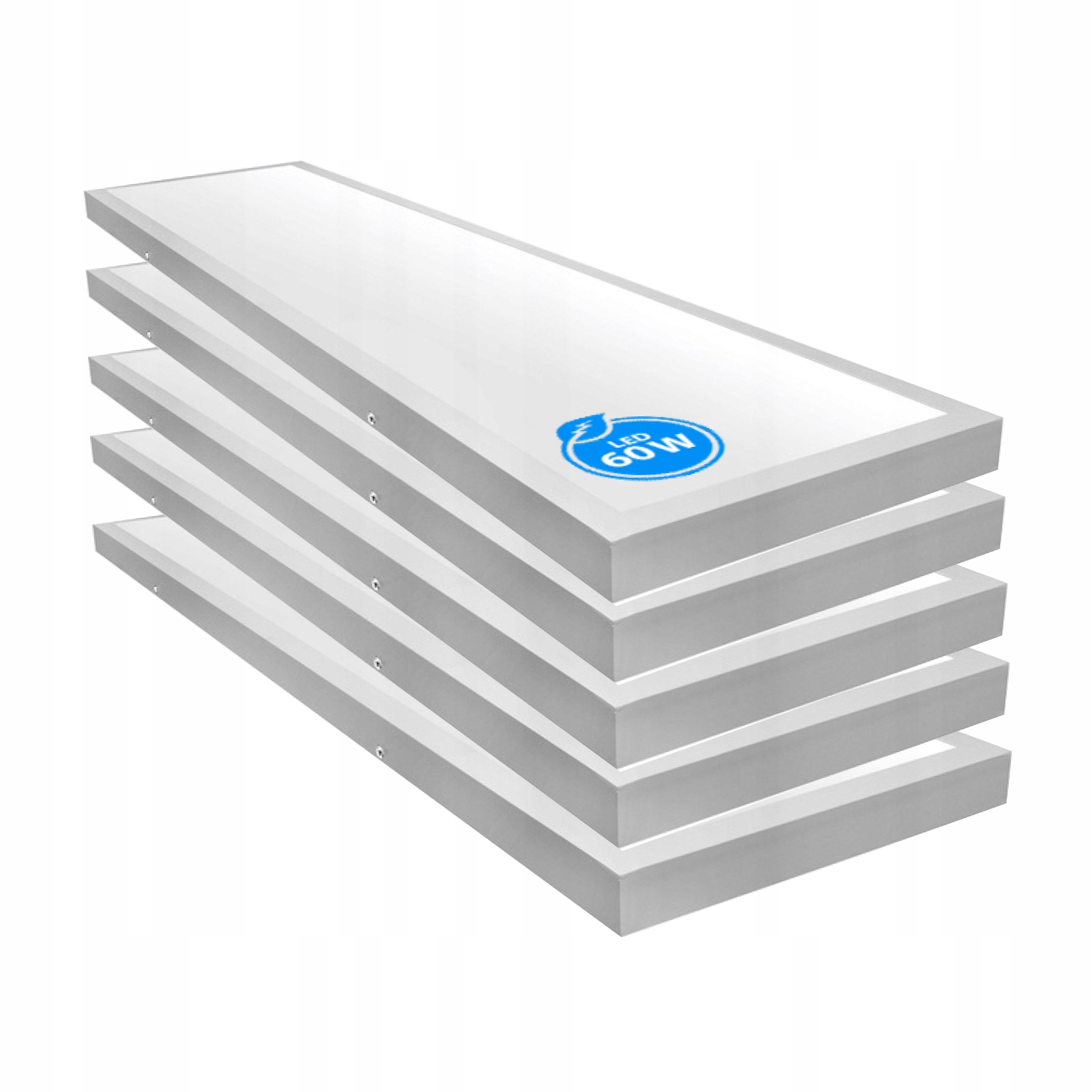 5x Led stropní panel 60W Nástěnný 120 x 30 cm Stropní Svítidlo 5400 lm
